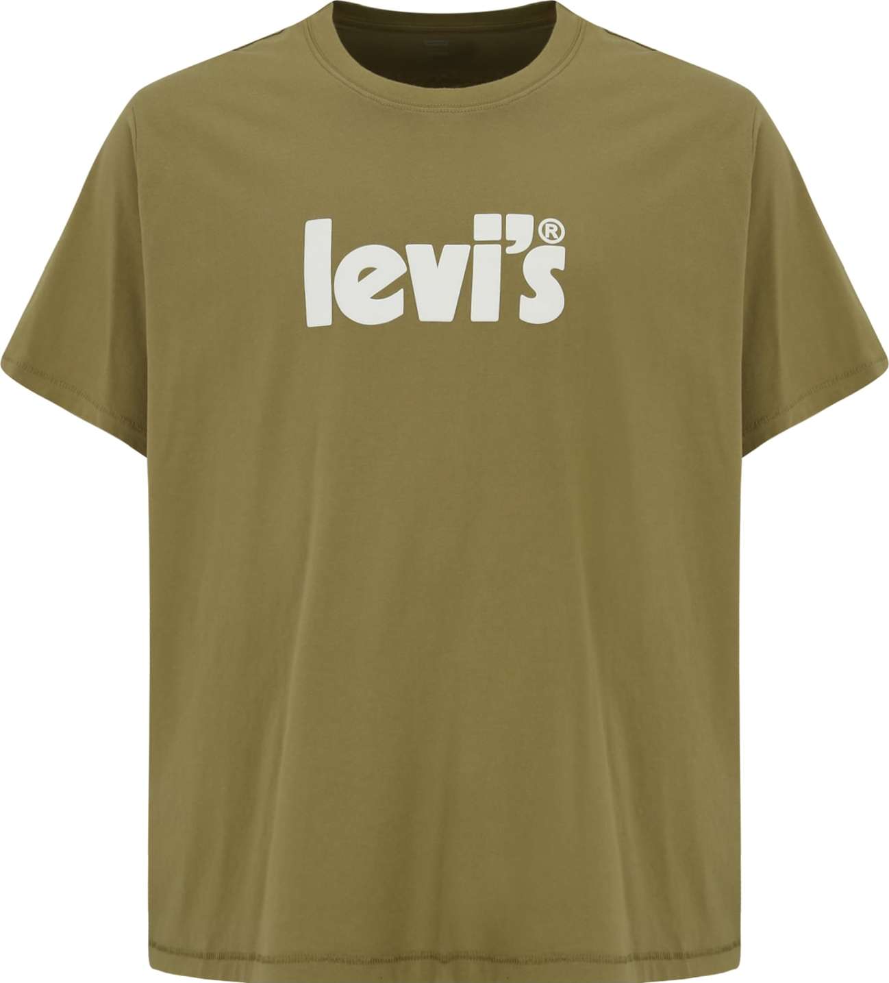 Levi's® Big & Tall Tričko 'BIG SS RELAXED FIT TEE GREENS' olivová / bílá