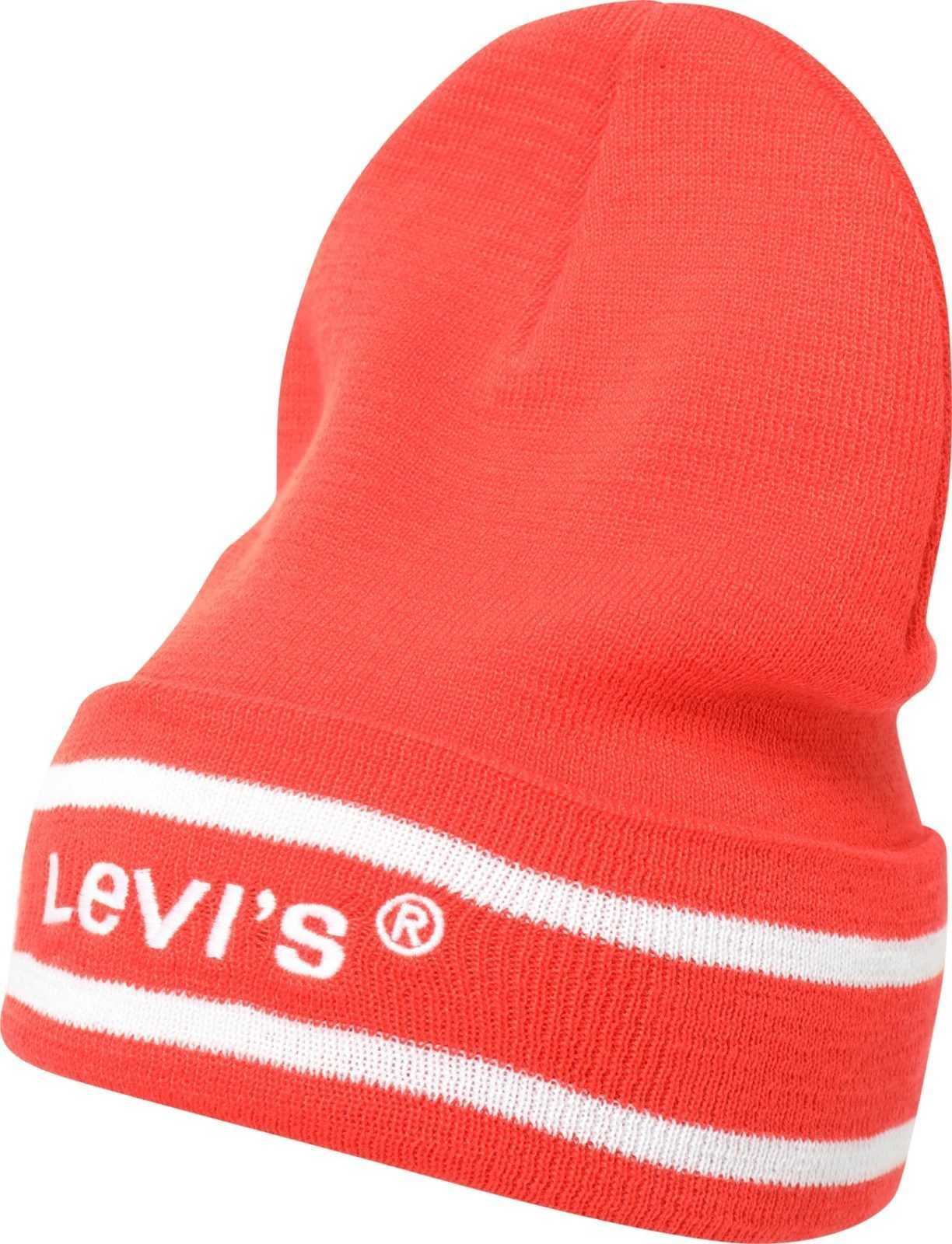 LEVI'S Čepice melounová / bílá