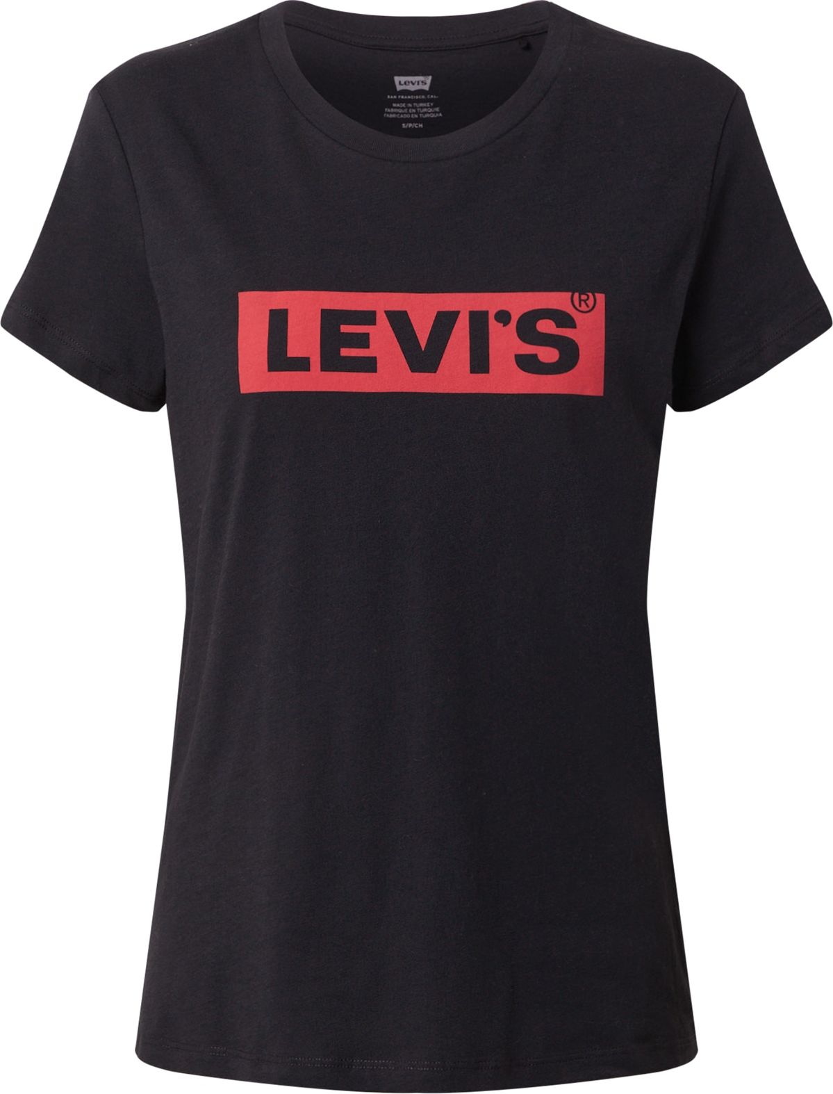 LEVI'S Tričko 'THE PERFECT TEE BLACKS' červená / černá