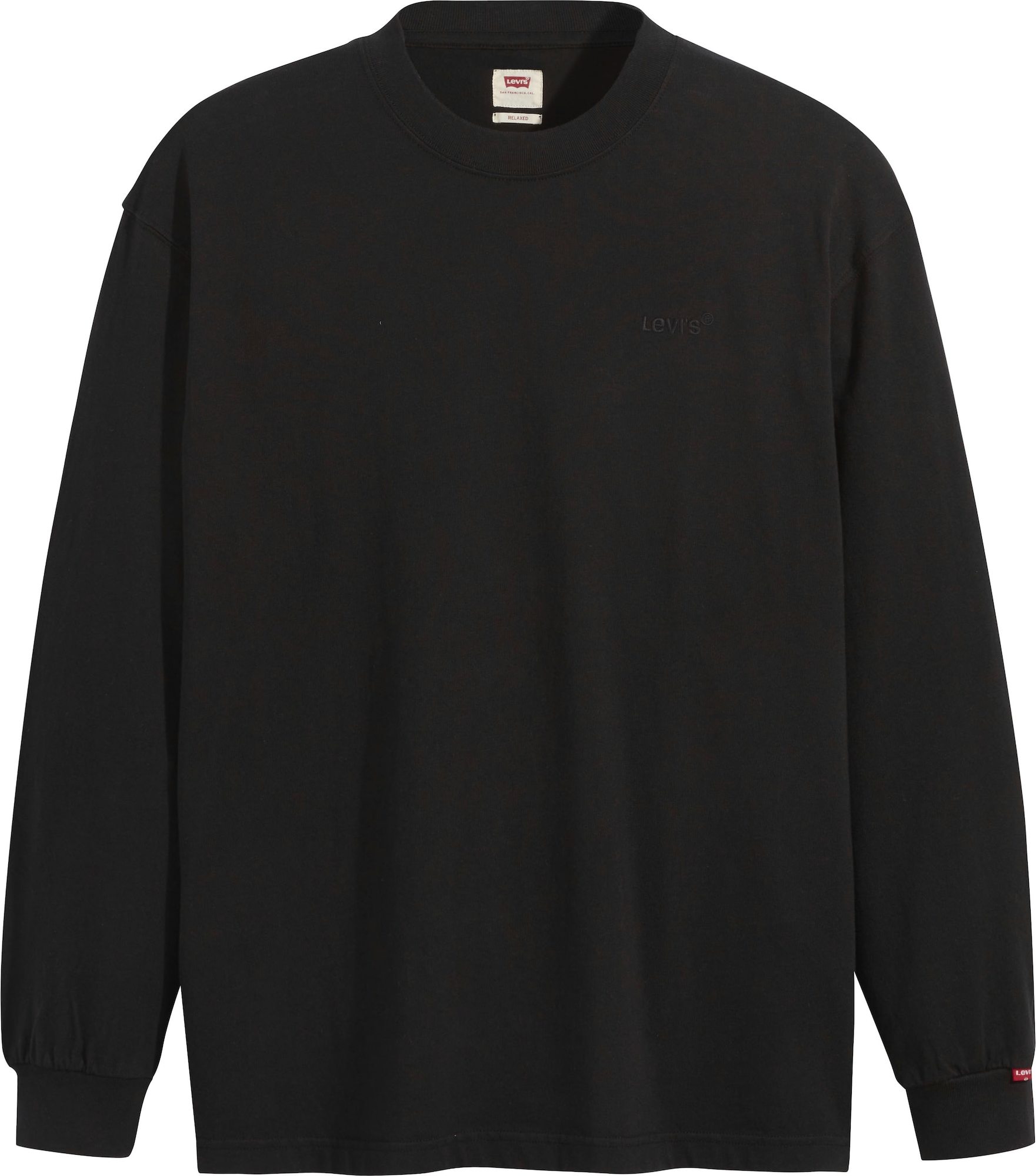 LEVI'S Tričko 'LS RED TAB TEE BLACKS' černá