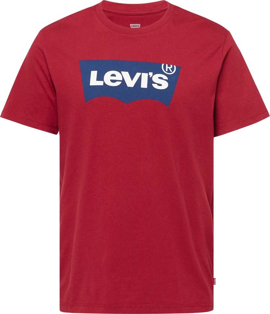 LEVI'S Tričko červená / vínově červená / bílá