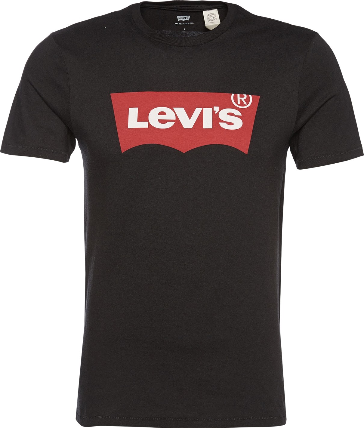 LEVI'S Tričko 'GRAPHIC SET-IN NECK BLACKS' červená / černá