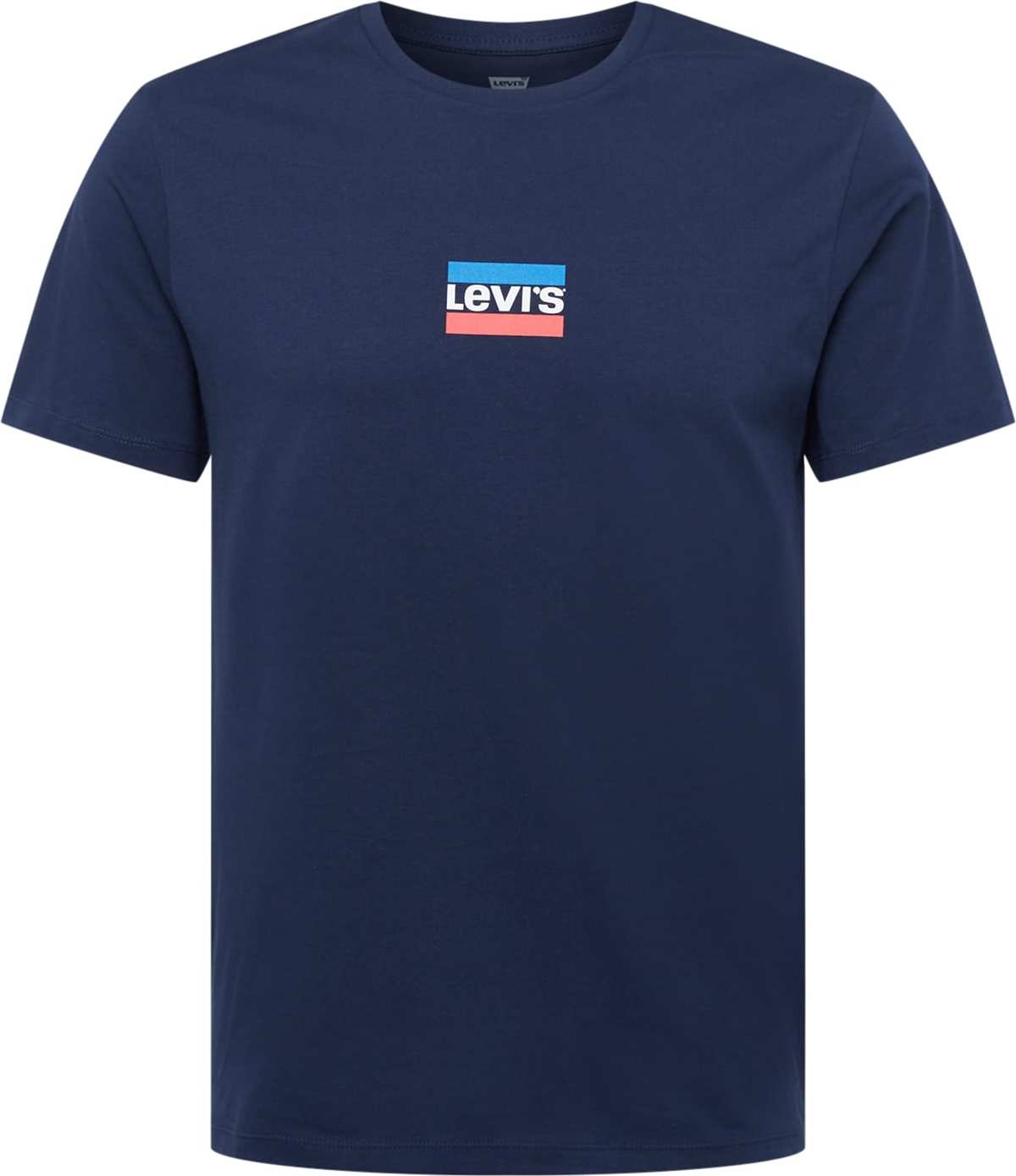 LEVI'S Tričko 'GRAPHIC CREWNECK TEE MULTI-COLOR' marine modrá / nebeská modř / grenadina / bílá