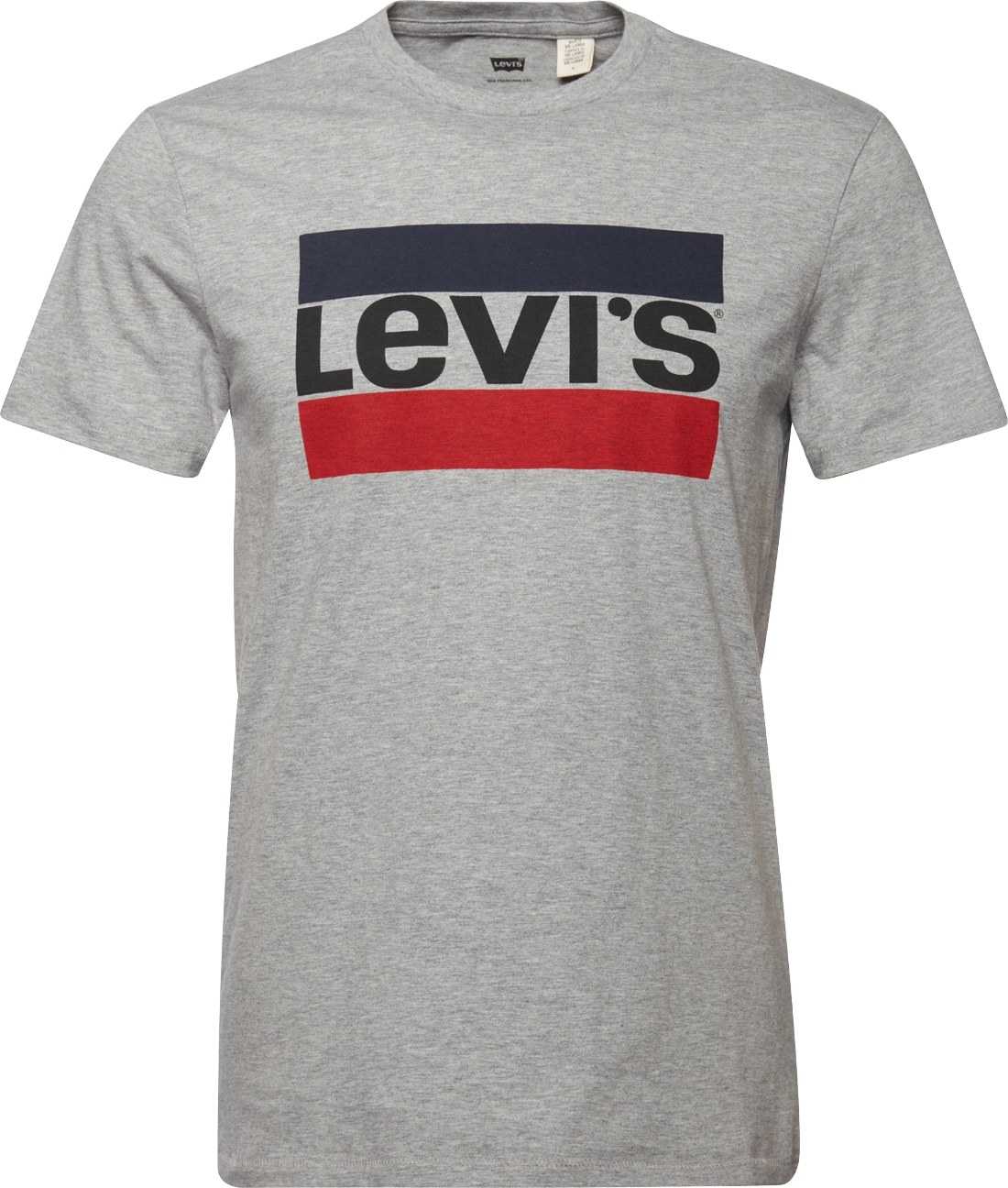 LEVI'S Tričko 'SPORTSWEAR LOGO GRAPHIC GREYS' modrá / šedý melír / červená