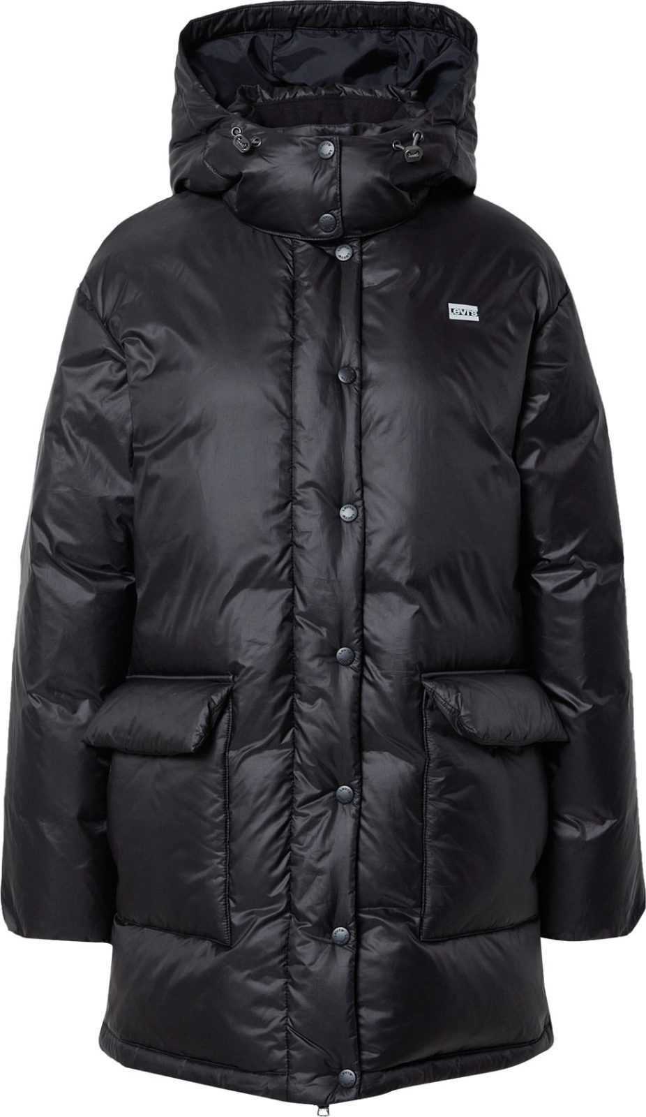 LEVI'S Zimní kabát 'CORE PUFFER MID BLACKS' černá