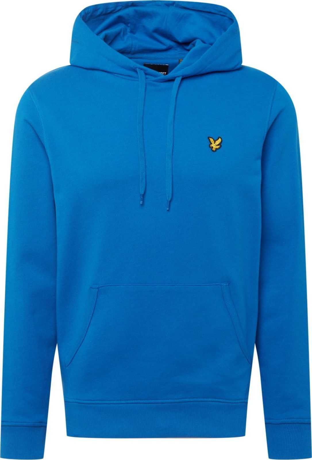 Lyle & Scott Mikina nebeská modř / zlatě žlutá / černá