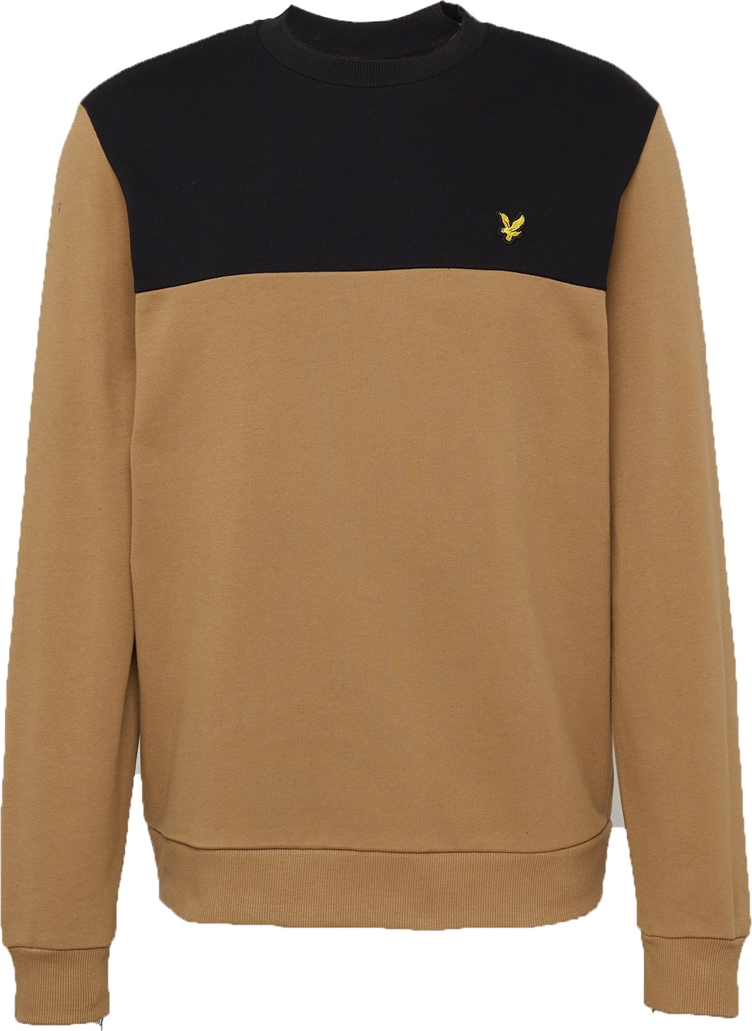 Lyle & Scott Mikina 'Yoke' velbloudí / žlutá / černá