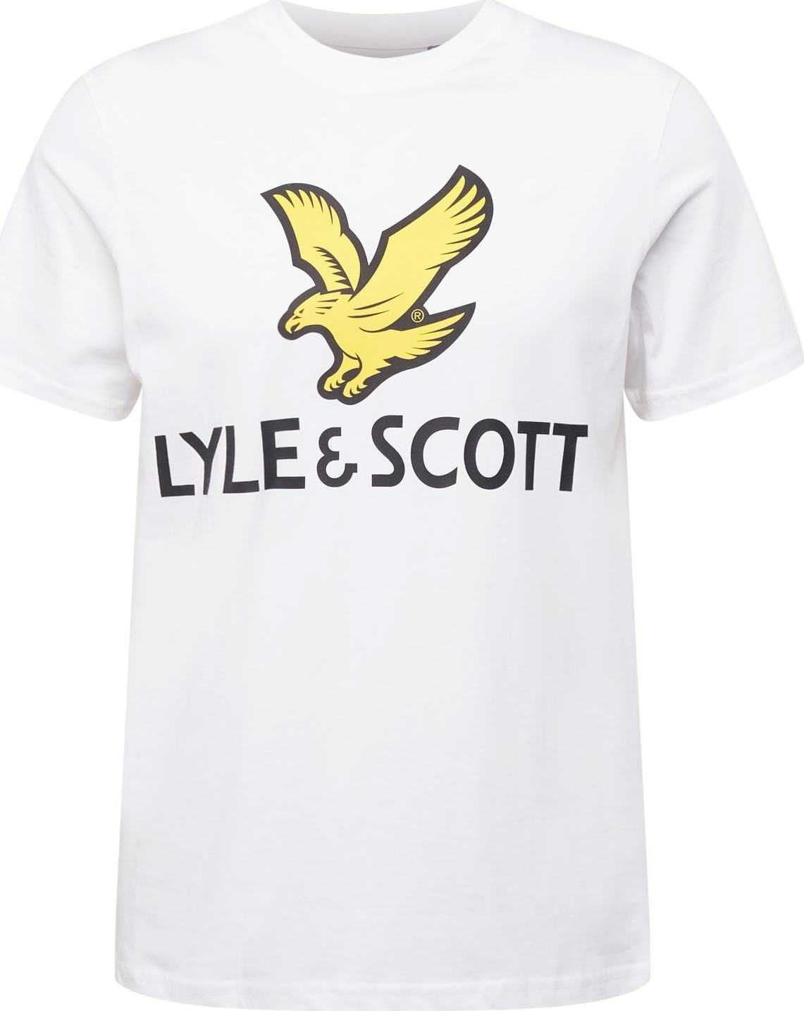 Lyle & Scott Tričko žlutá / černá / bílá