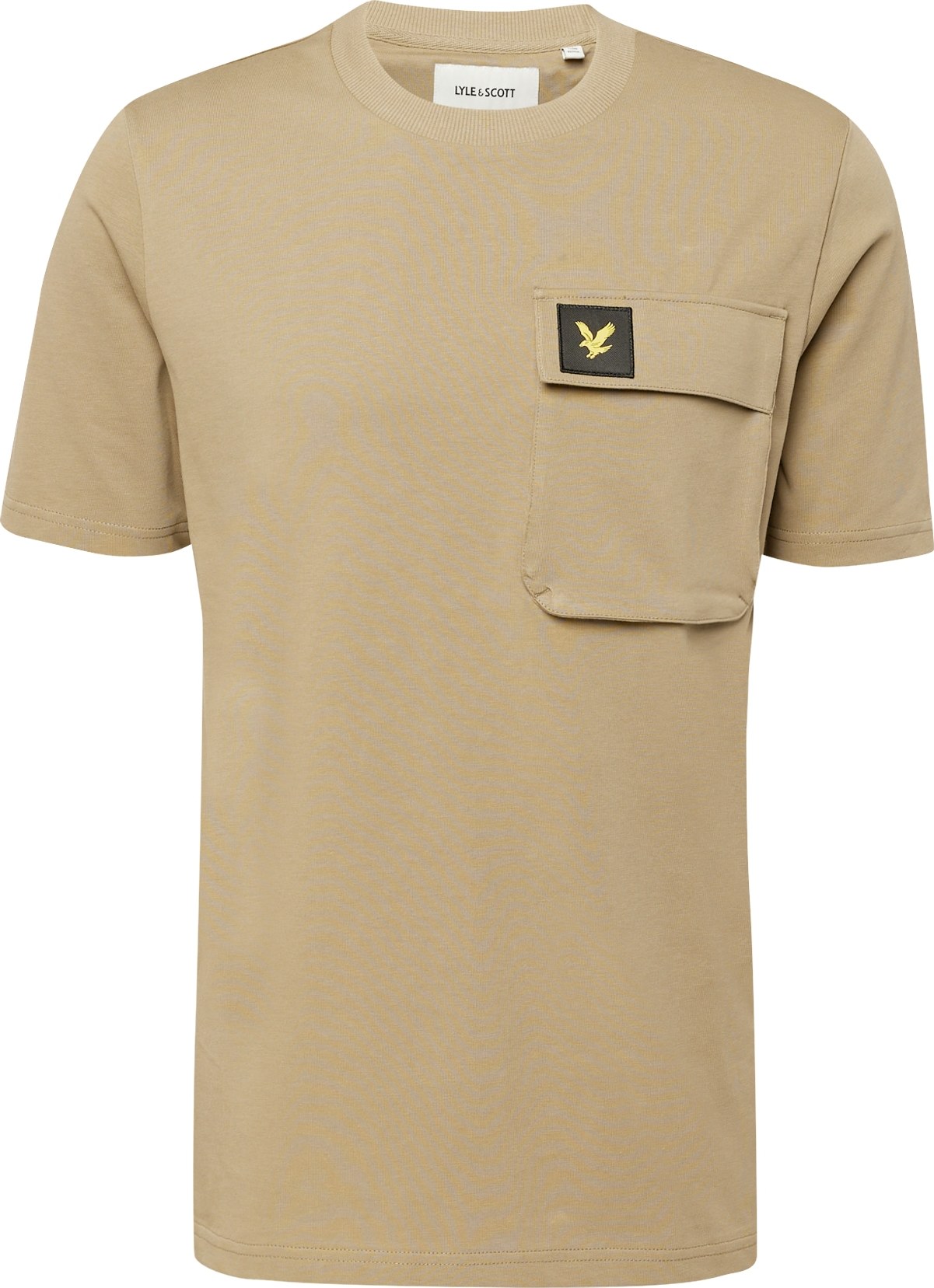 Lyle & Scott Tričko světle hnědá / žlutá / černá