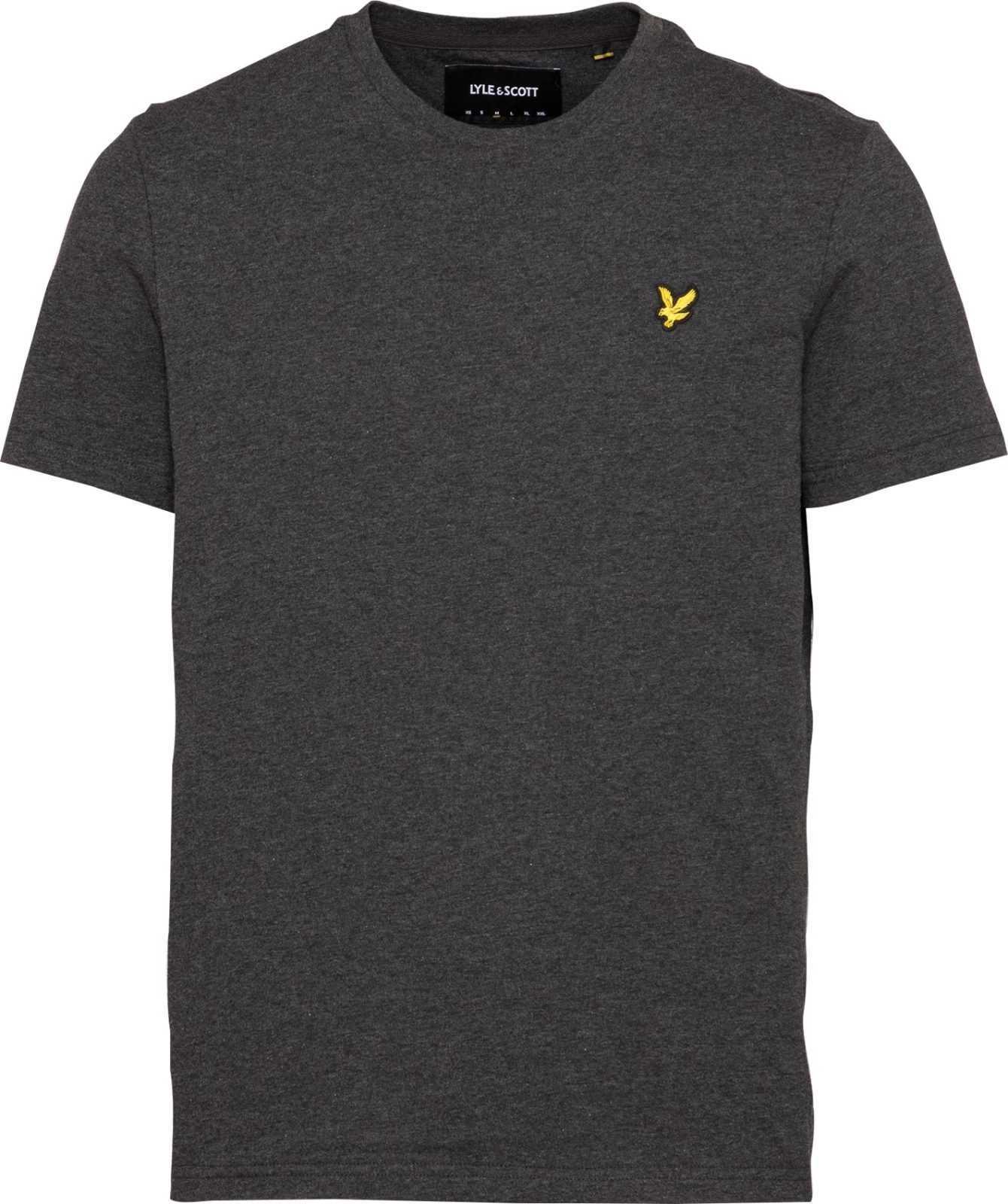 Lyle & Scott Tričko žlutá / tmavě šedá / černá