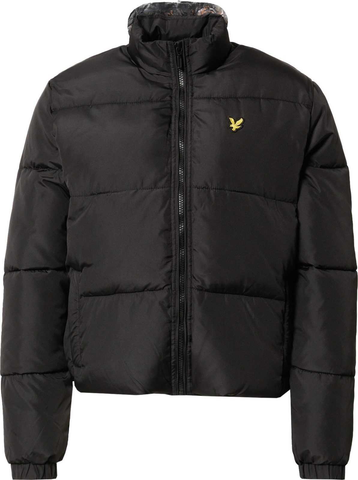 Lyle & Scott Zimní bunda žlutá / černá