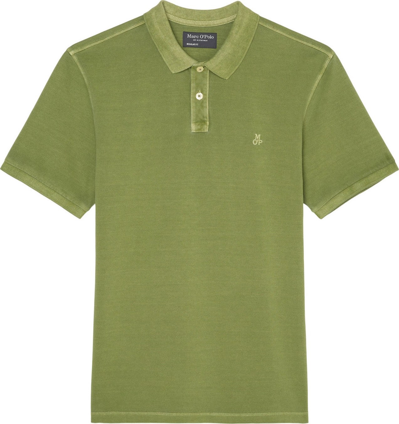 Marc O'Polo Tričko khaki / bílá