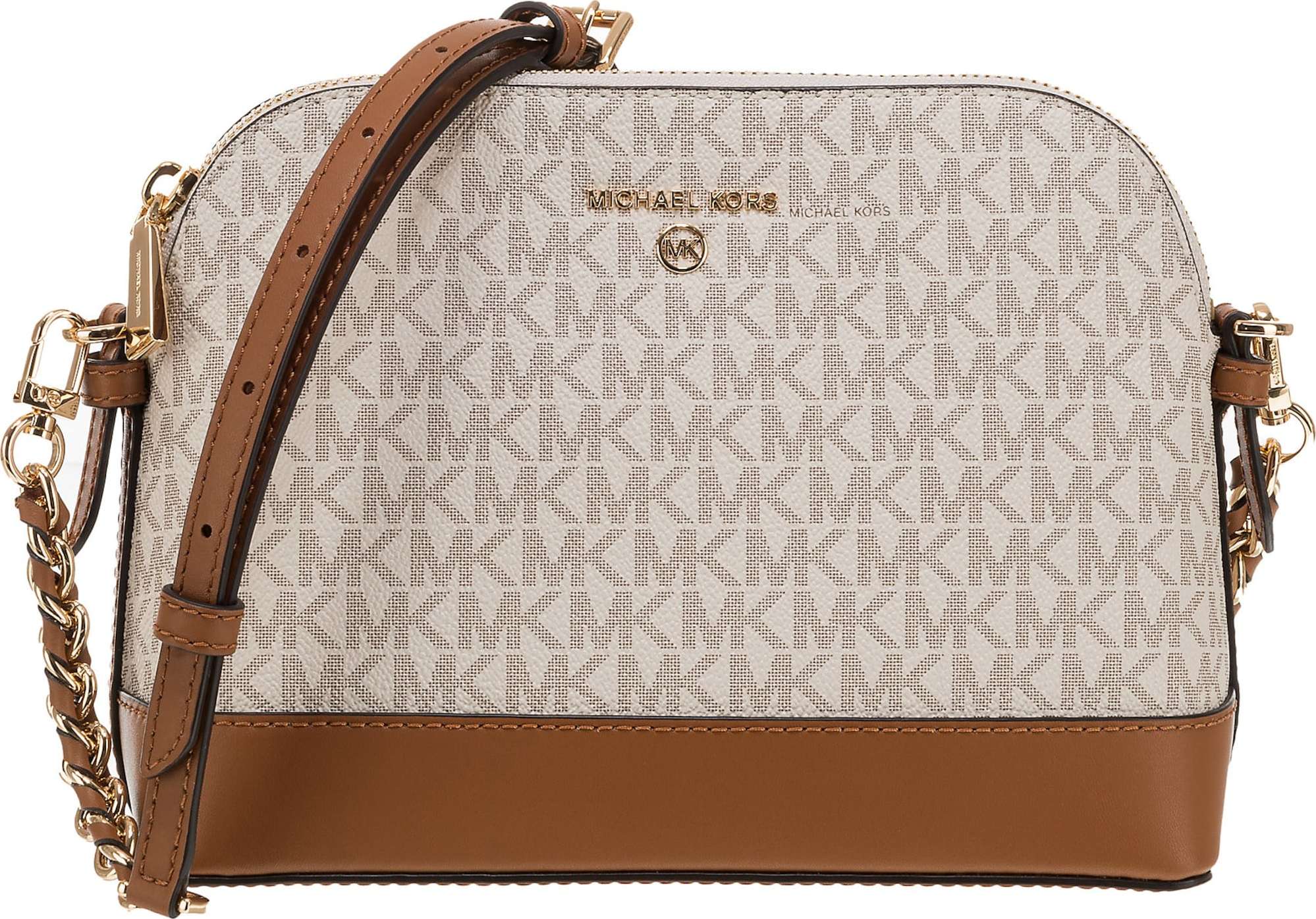 Michael Kors Taška přes rameno krémová / hnědá