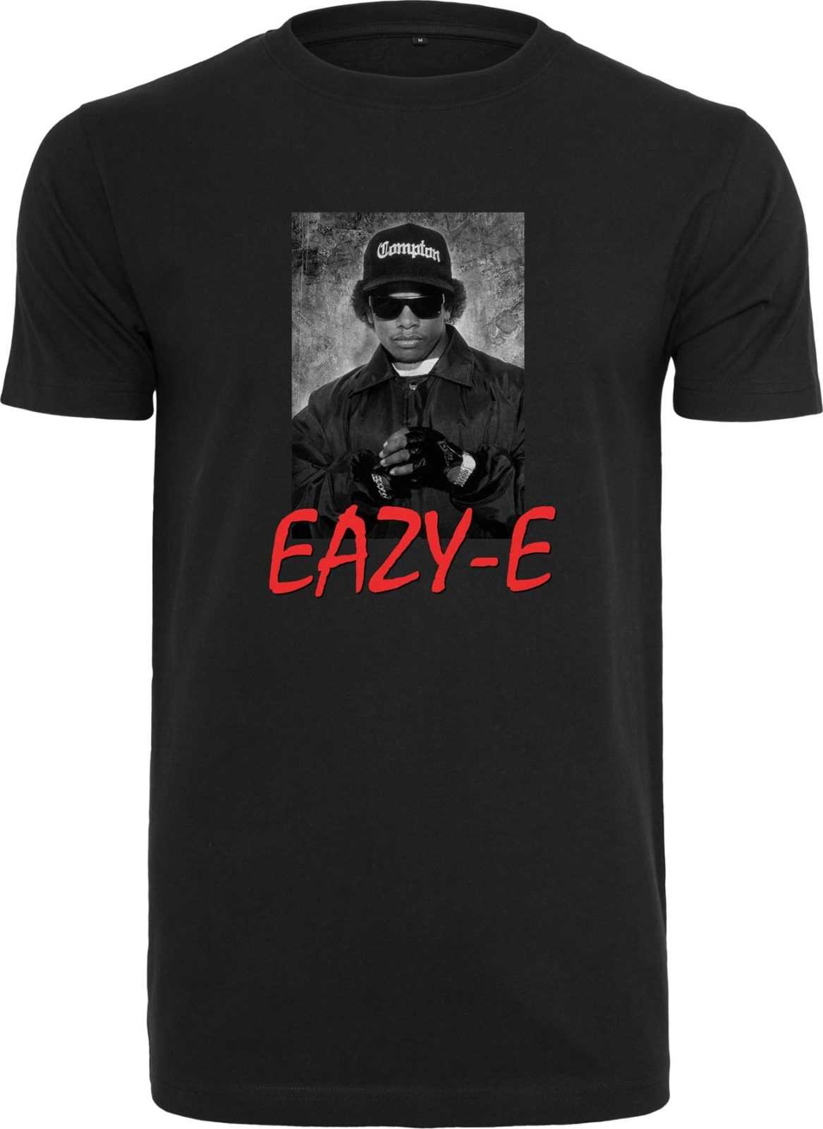 Mister Tee Tričko 'Eazy E' šedá / červená / černá / bílá