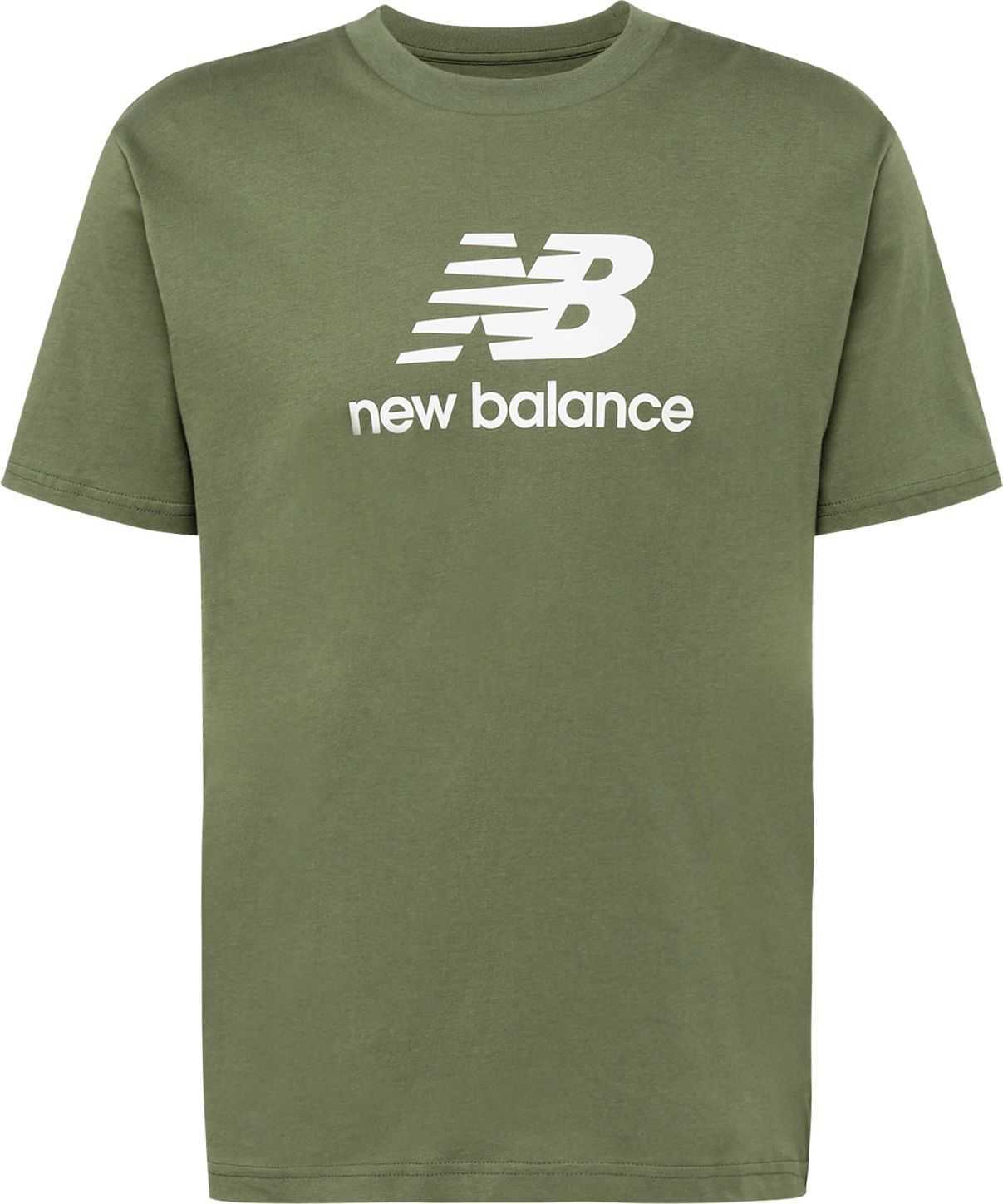 new balance Tričko olivová / bílá