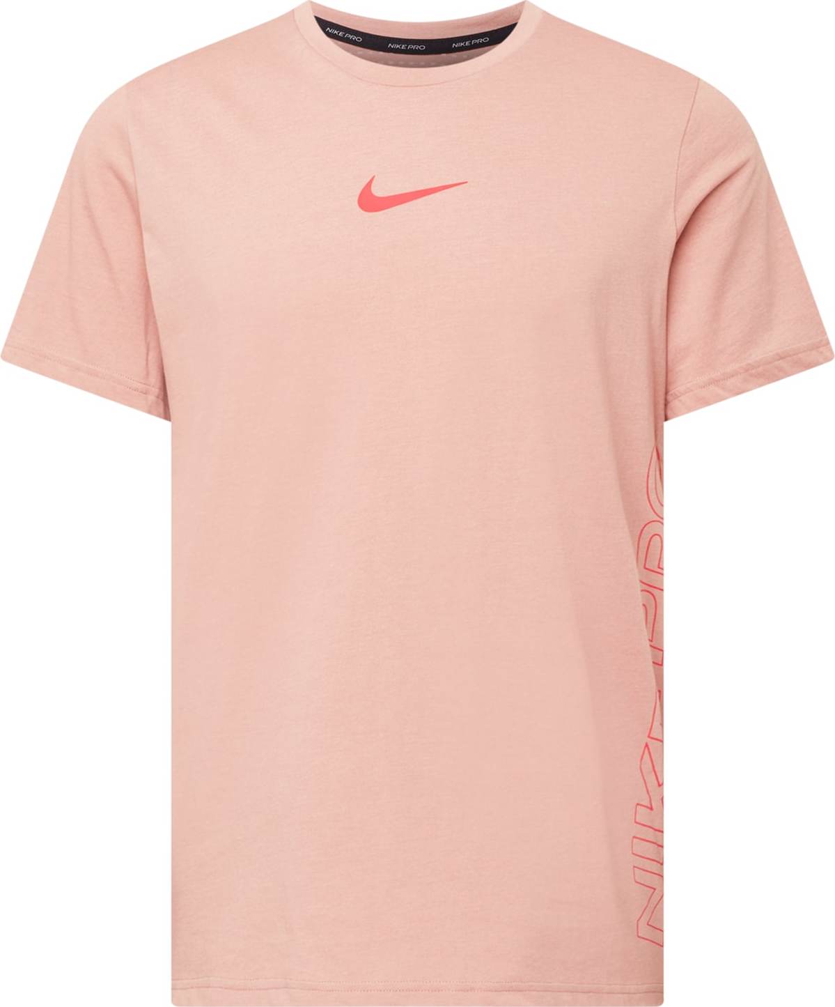 NIKE Funkční tričko 'BURNOUT' růžová / červená