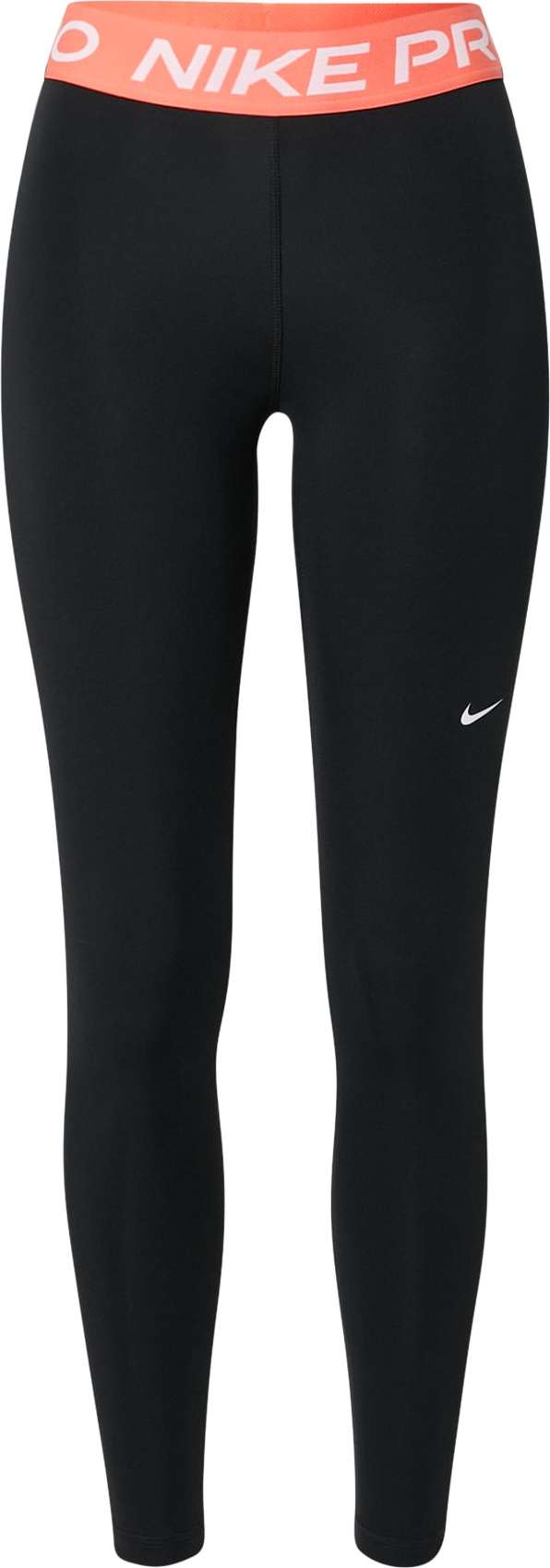 NIKE Sportovní kalhoty korálová / černá / bílá