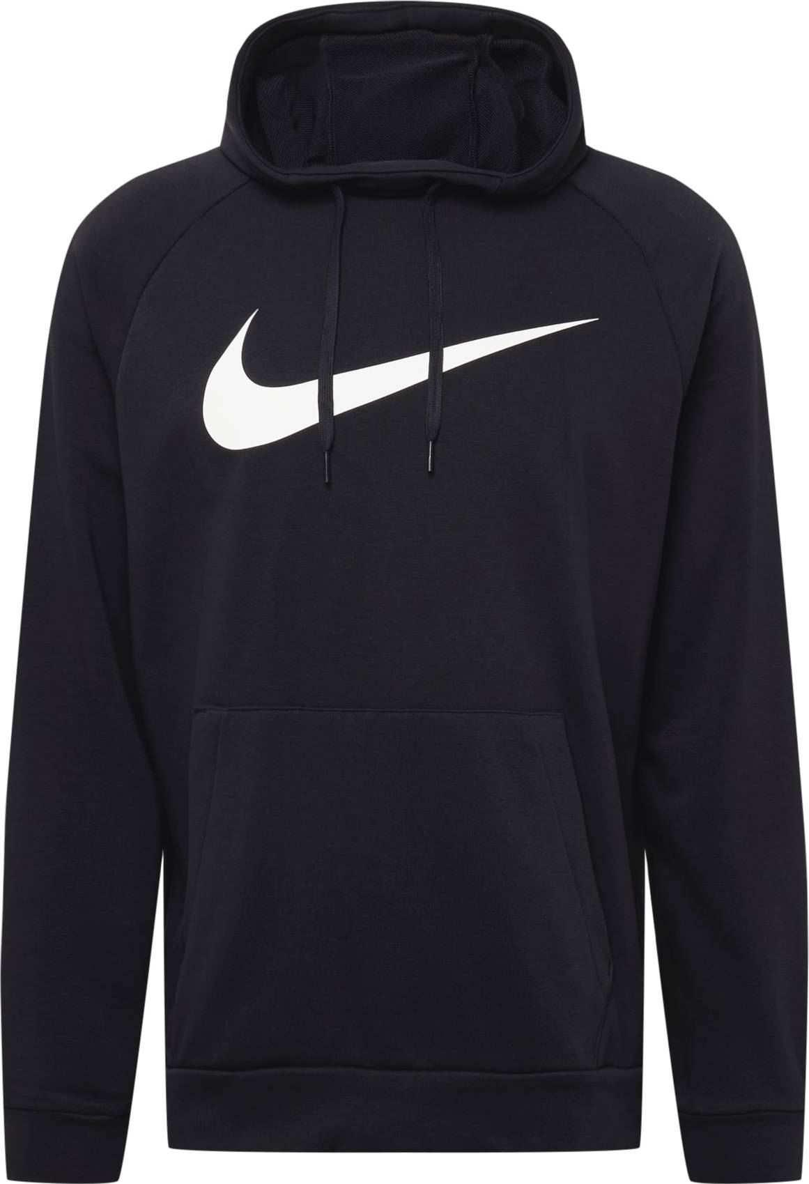 NIKE Sportovní mikina černá / bílá