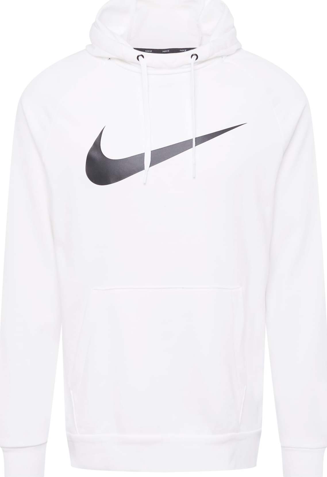 NIKE Sportovní mikina černá / bílá