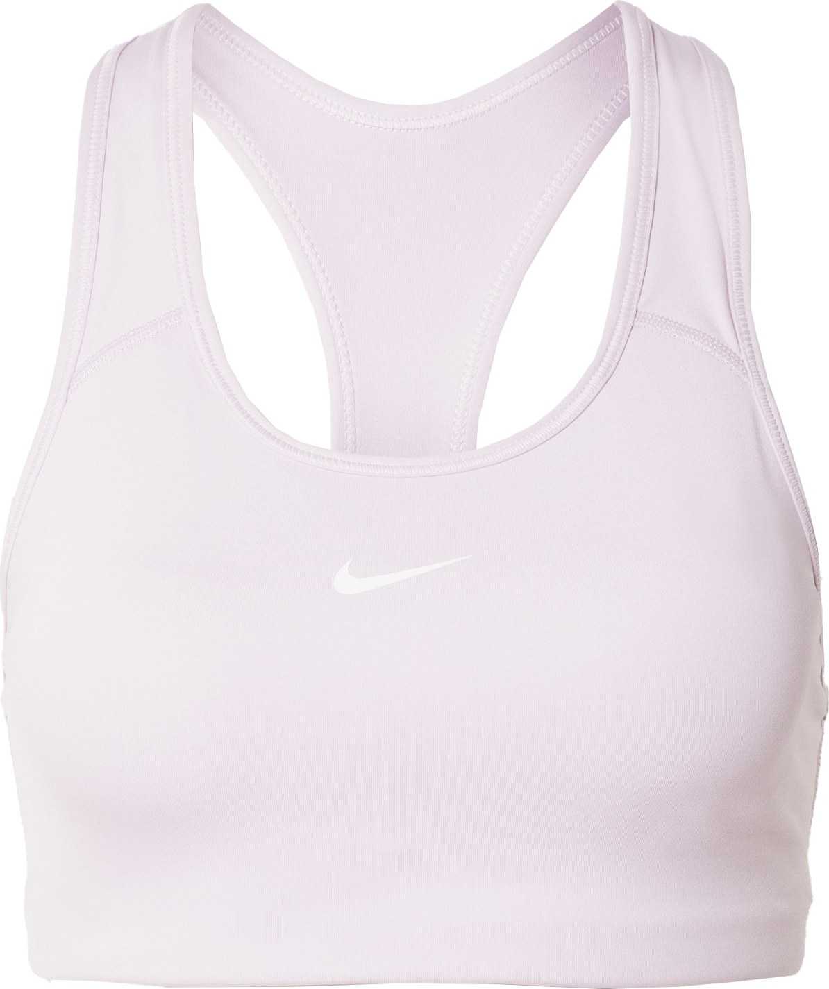 NIKE Sportovní podprsenka růžová / bílá