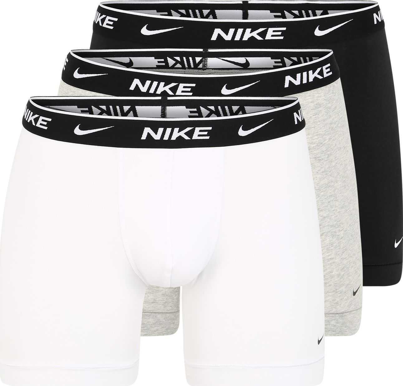 NIKE Sportovní spodní prádlo šedá / černá / offwhite