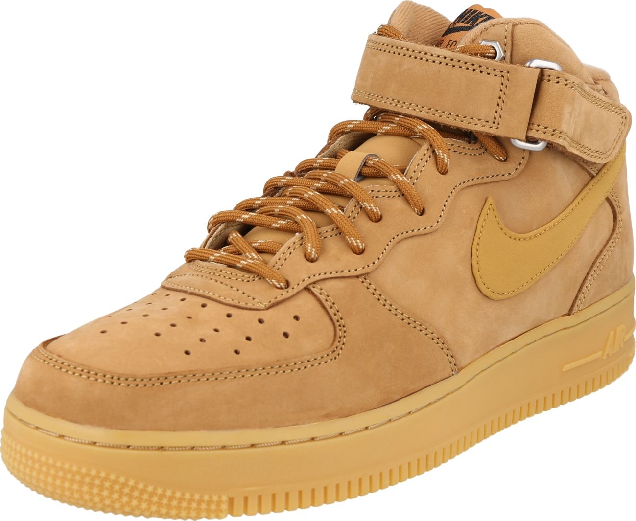 Nike Sportswear Kotníkové tenisky 'Air Force 1 Mid '07' hnědá