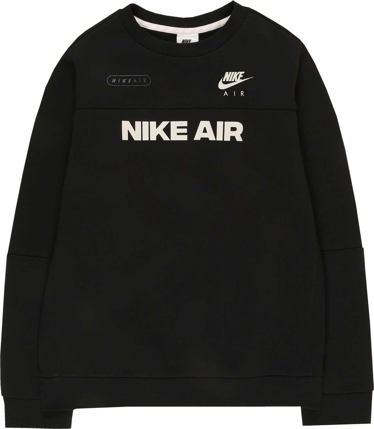 Nike Sportswear Mikina černá / bílá