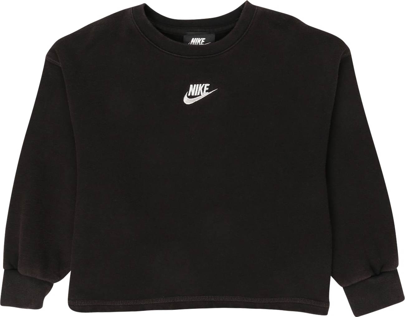 Nike Sportswear Mikina černá / bílá