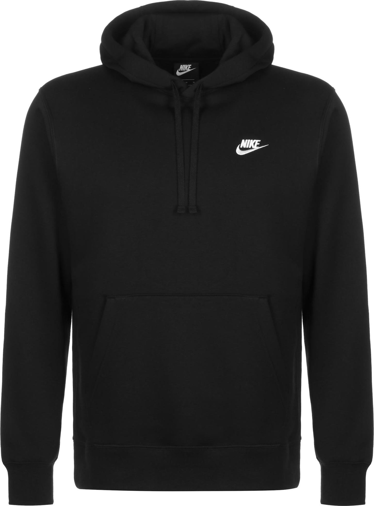 Nike Sportswear Mikina černá / bílá