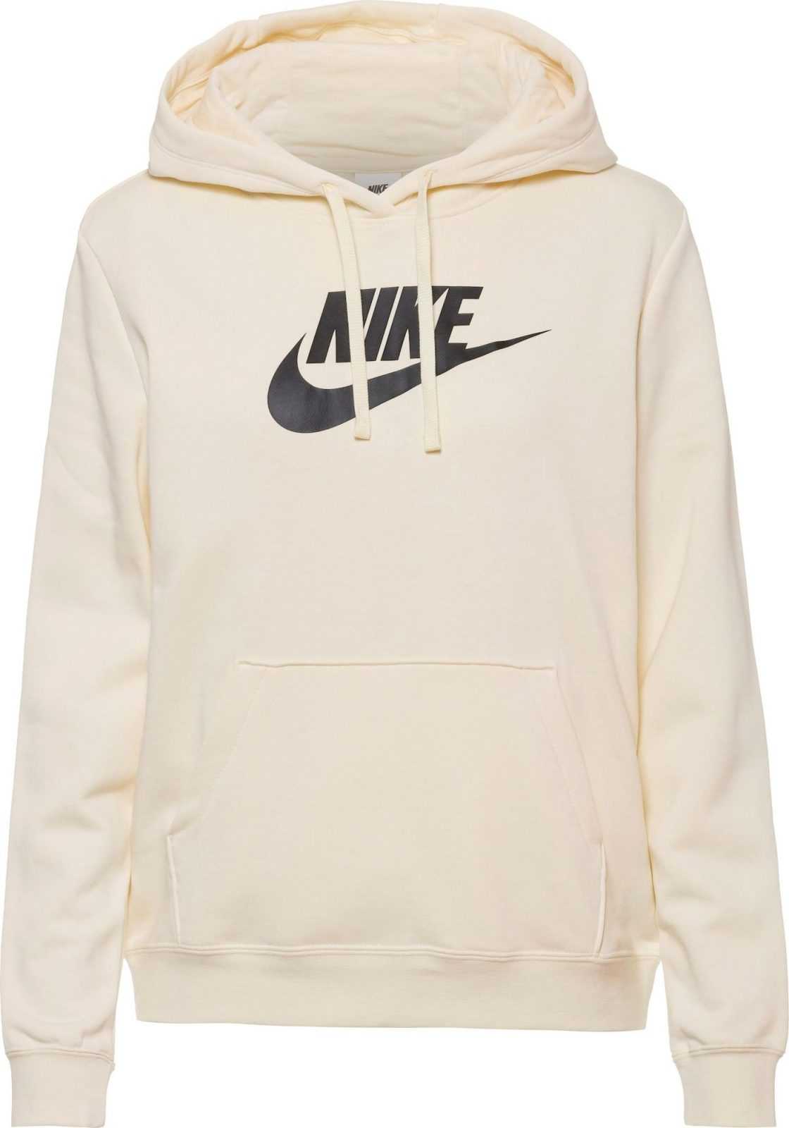 Nike Sportswear Mikina režná / černá