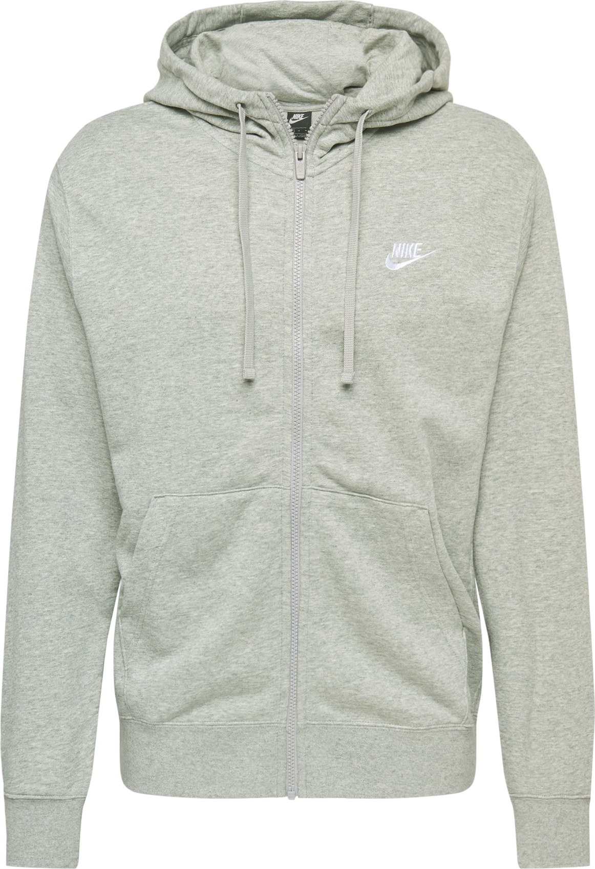 Nike Sportswear Mikina světle šedá / bílá