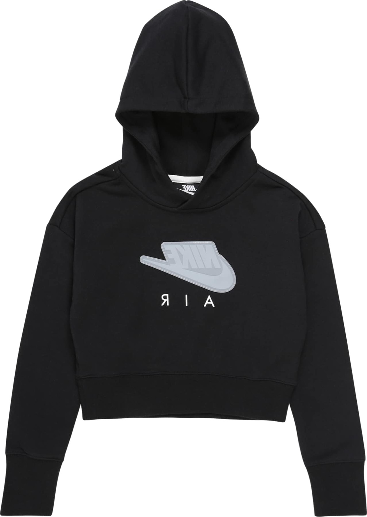 Nike Sportswear Mikina šedá / černá / bílá