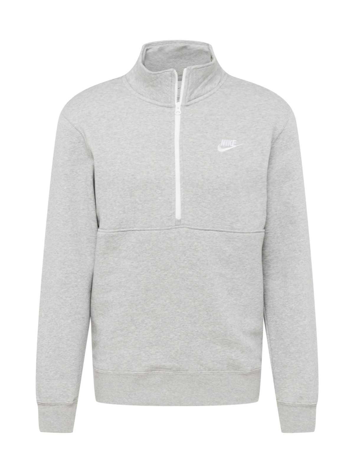 Nike Sportswear Mikina světle šedá / bílá