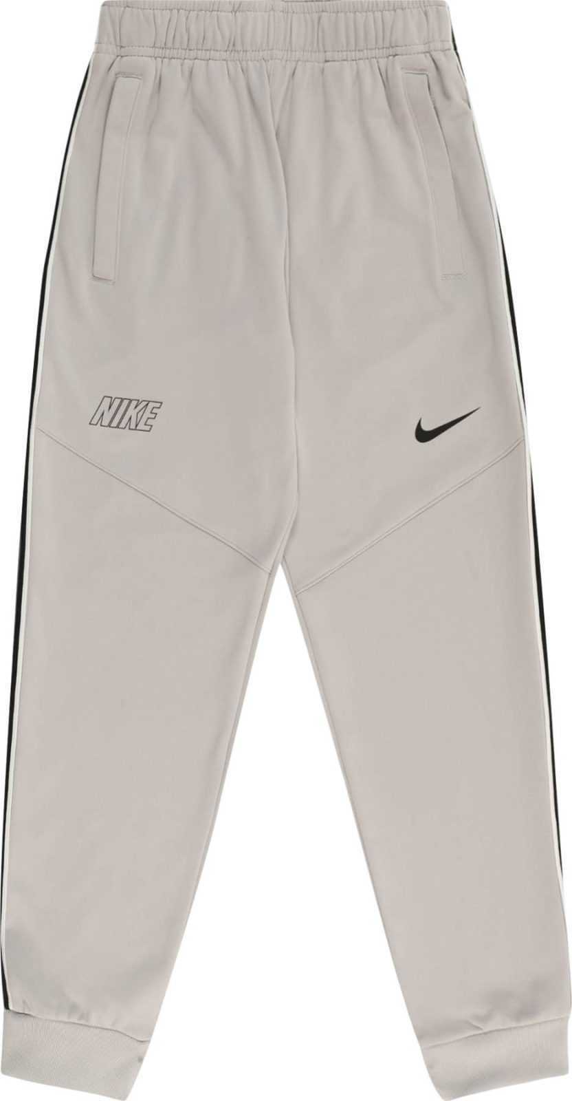 Nike Sportswear Sportovní kalhoty světle šedá / černá