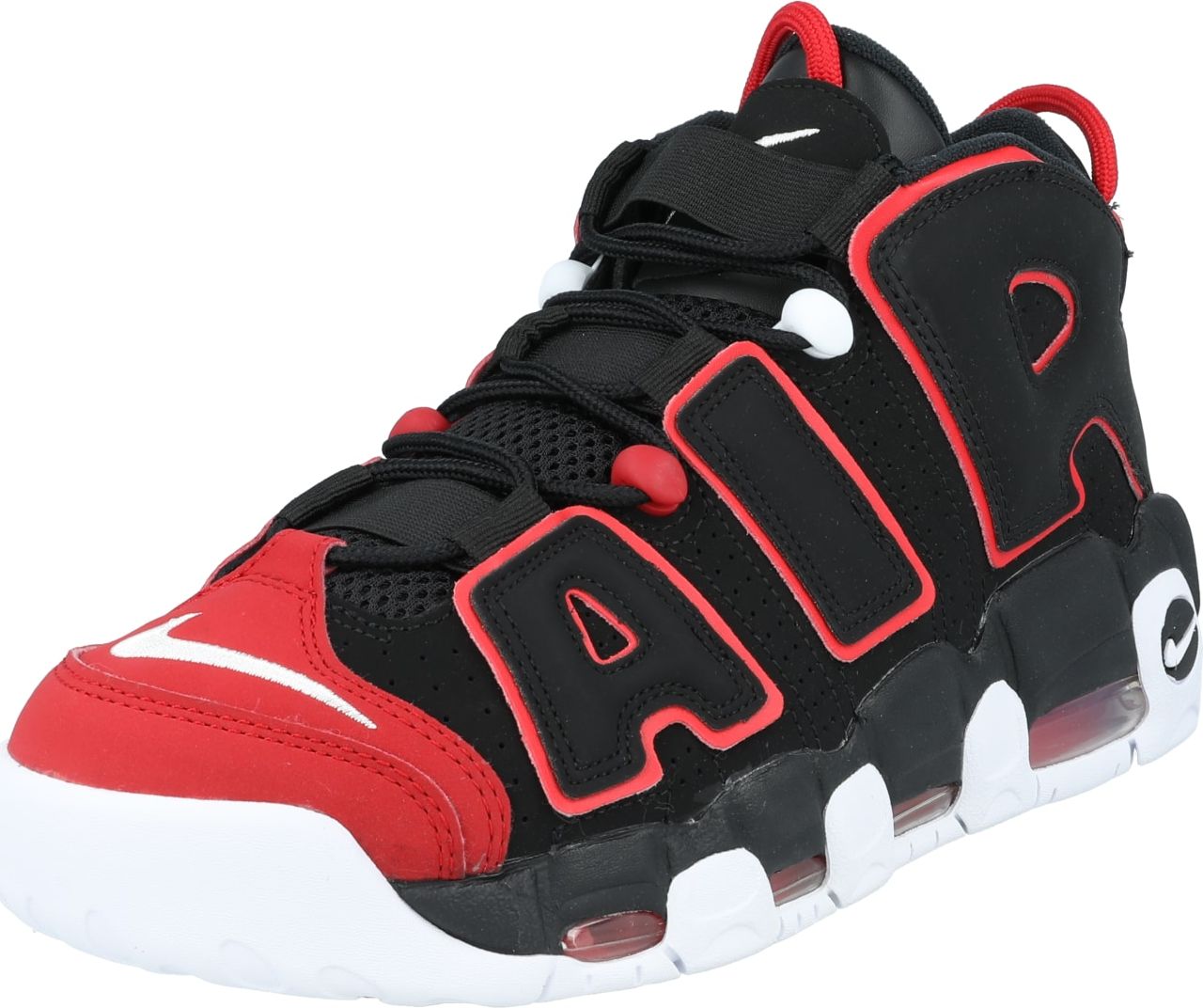 Nike Sportswear Tenisky 'AIR MORE UPTEMPO' červená / černá / bílá