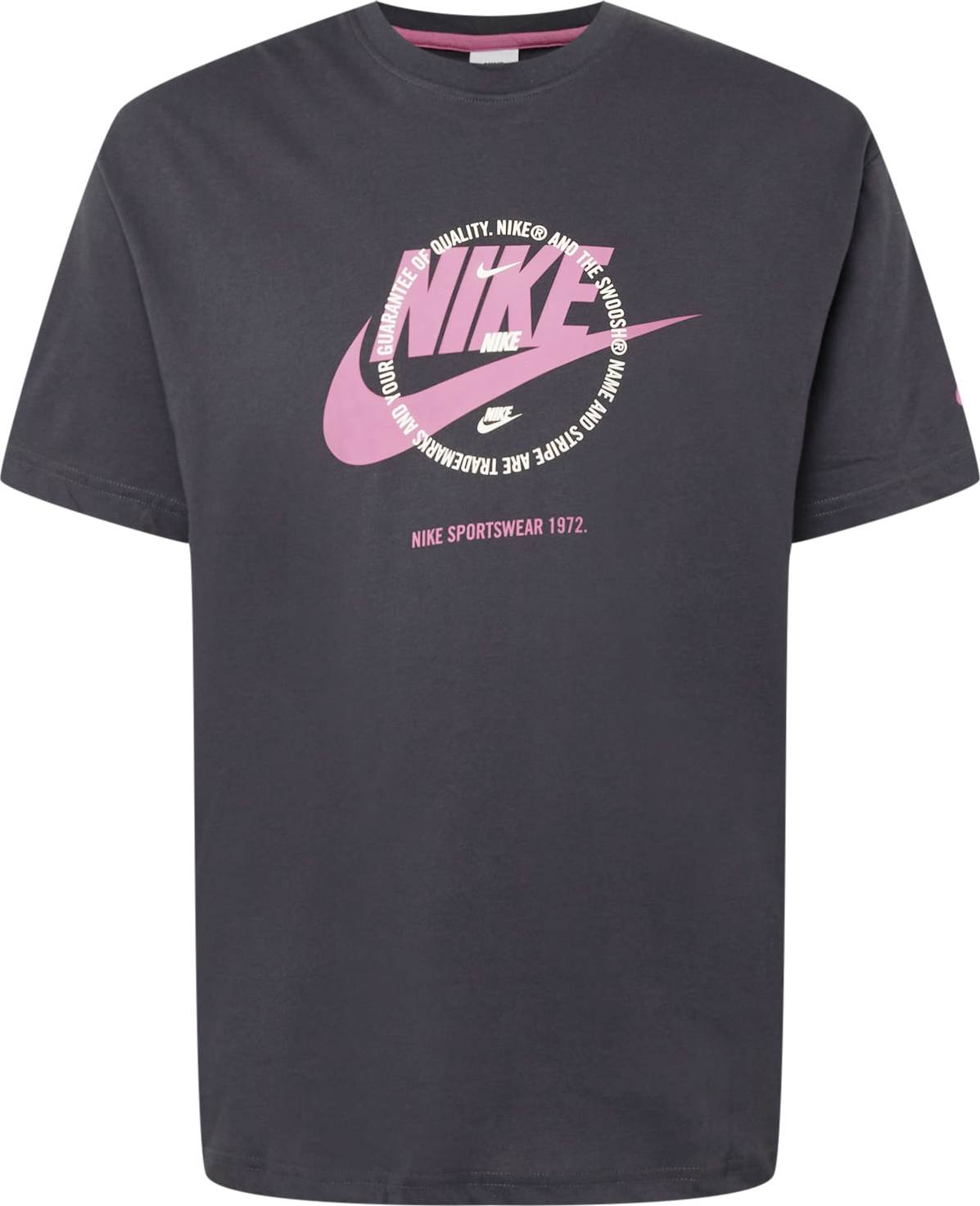 Nike Sportswear Tričko antracitová / fialová / vínově červená