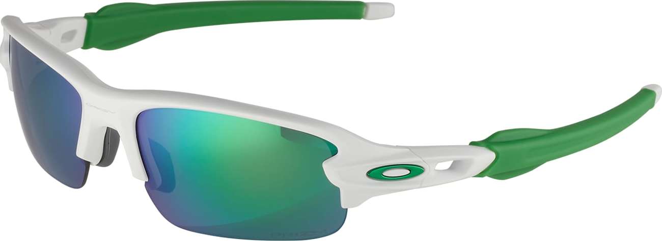 OAKLEY Sportovní brýle 'FLAK' zelená / bílá