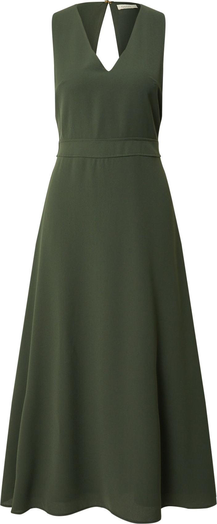 Oasis Šaty tmavě zelená