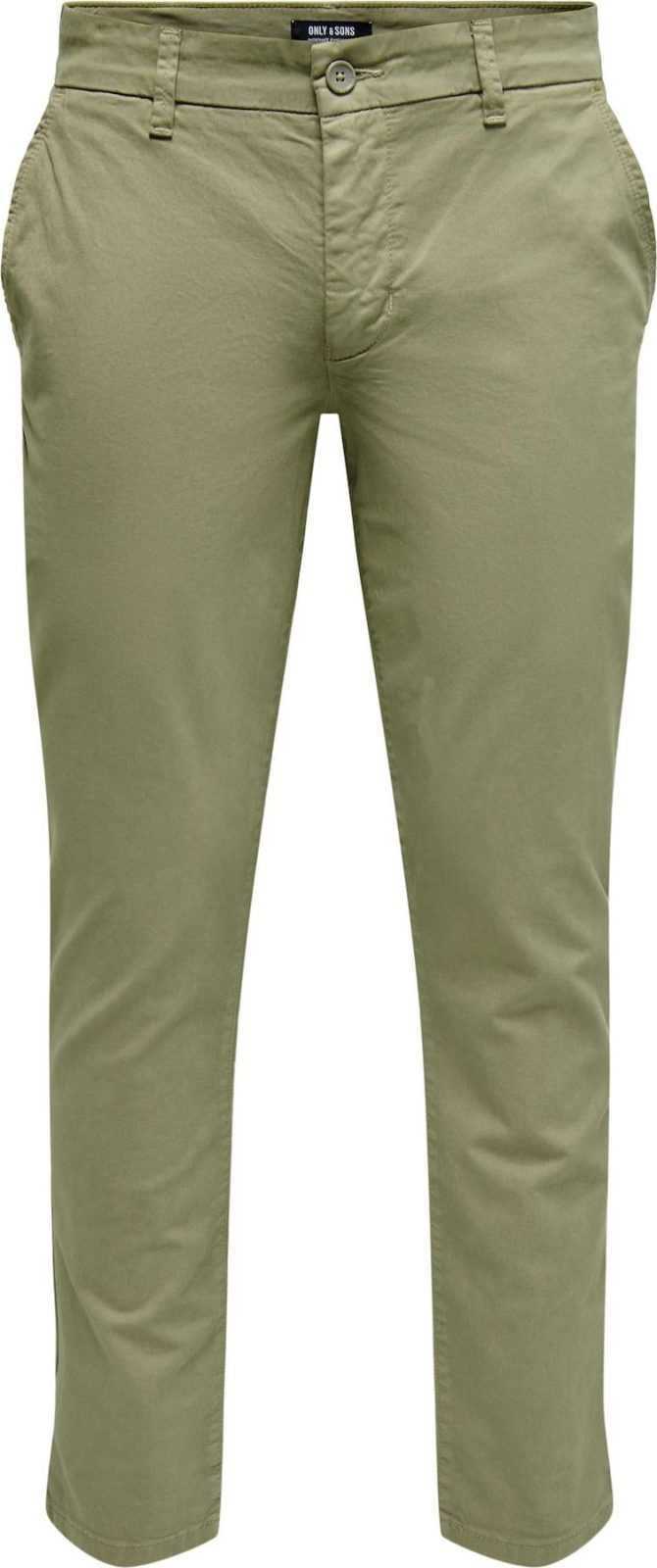 Only & Sons Chino kalhoty 'Pete' khaki