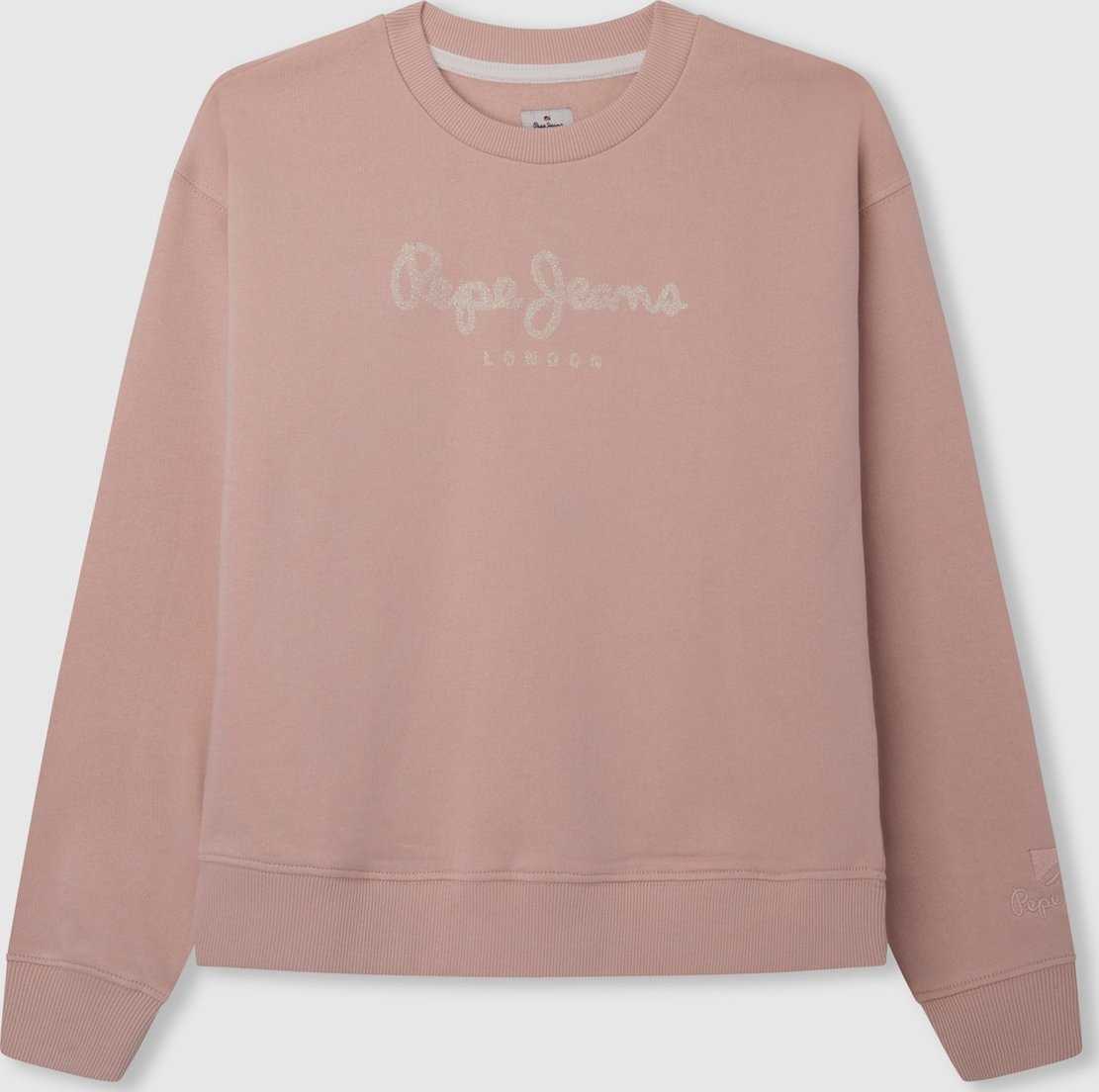 Pepe Jeans Mikina 'Winter Rose' béžová / starorůžová