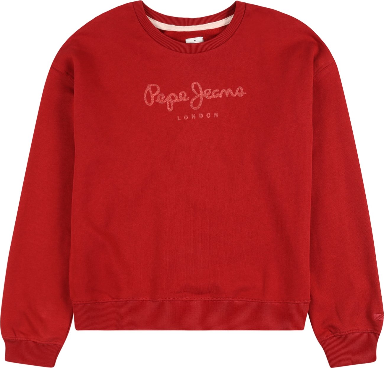 Pepe Jeans Mikina ' WINTER ROSE' ohnivá červená / světle červená