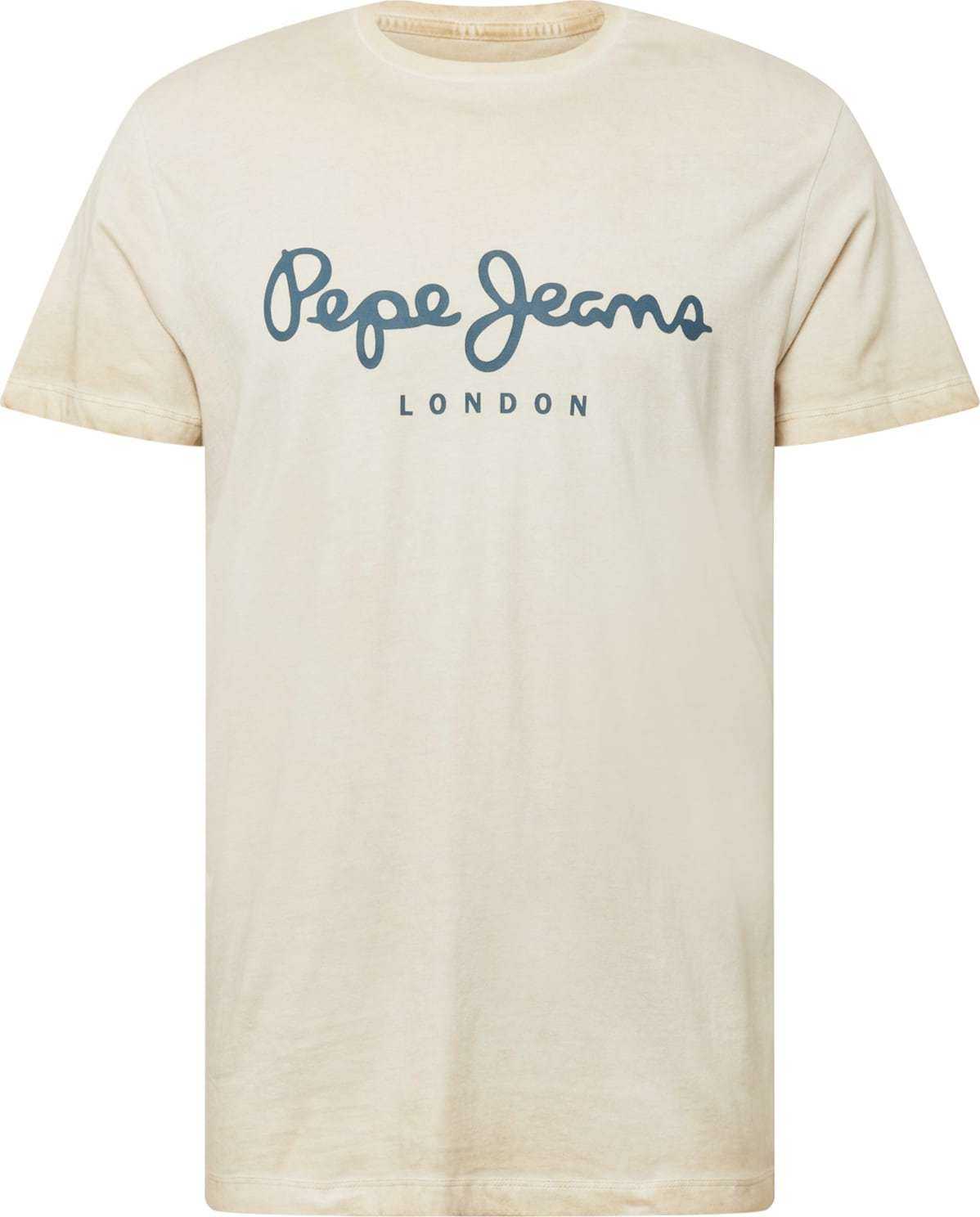 Pepe Jeans Tričko 'WEST SIR' béžová / chladná modrá