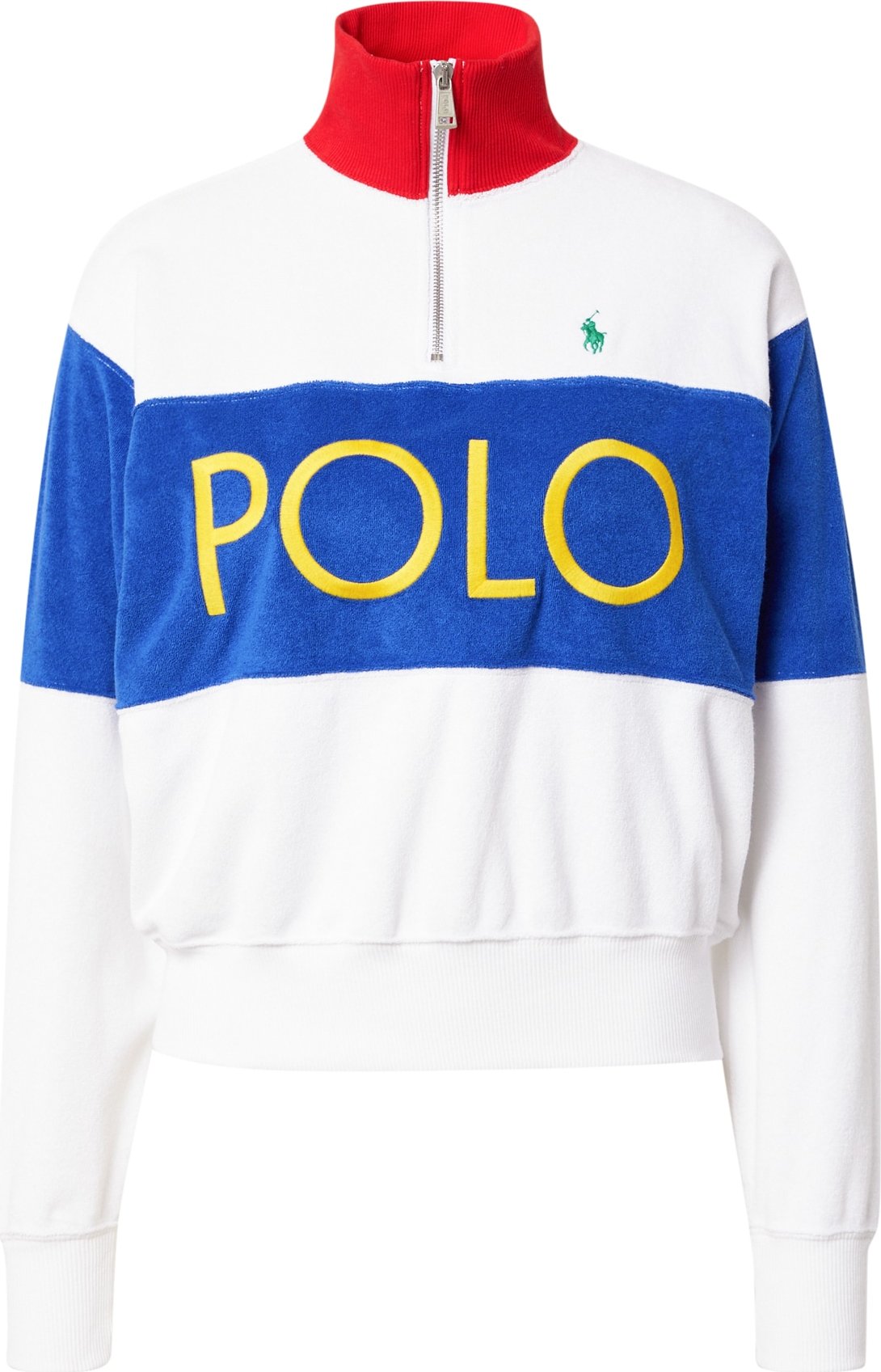 Polo Ralph Lauren Mikina modrá / žlutá / zelená / bílá