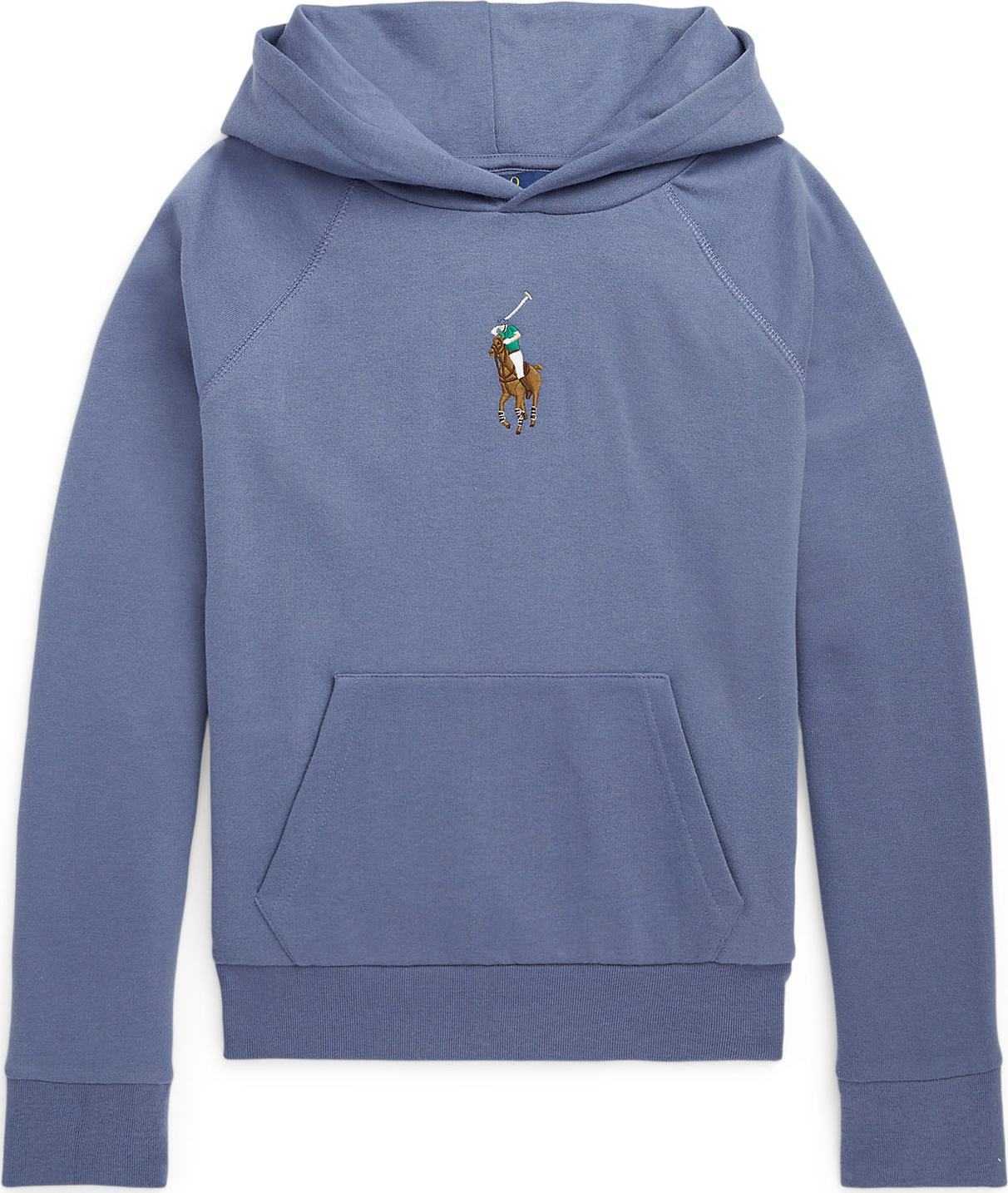 Polo Ralph Lauren Mikina chladná modrá / karamelová / zelená / bílá