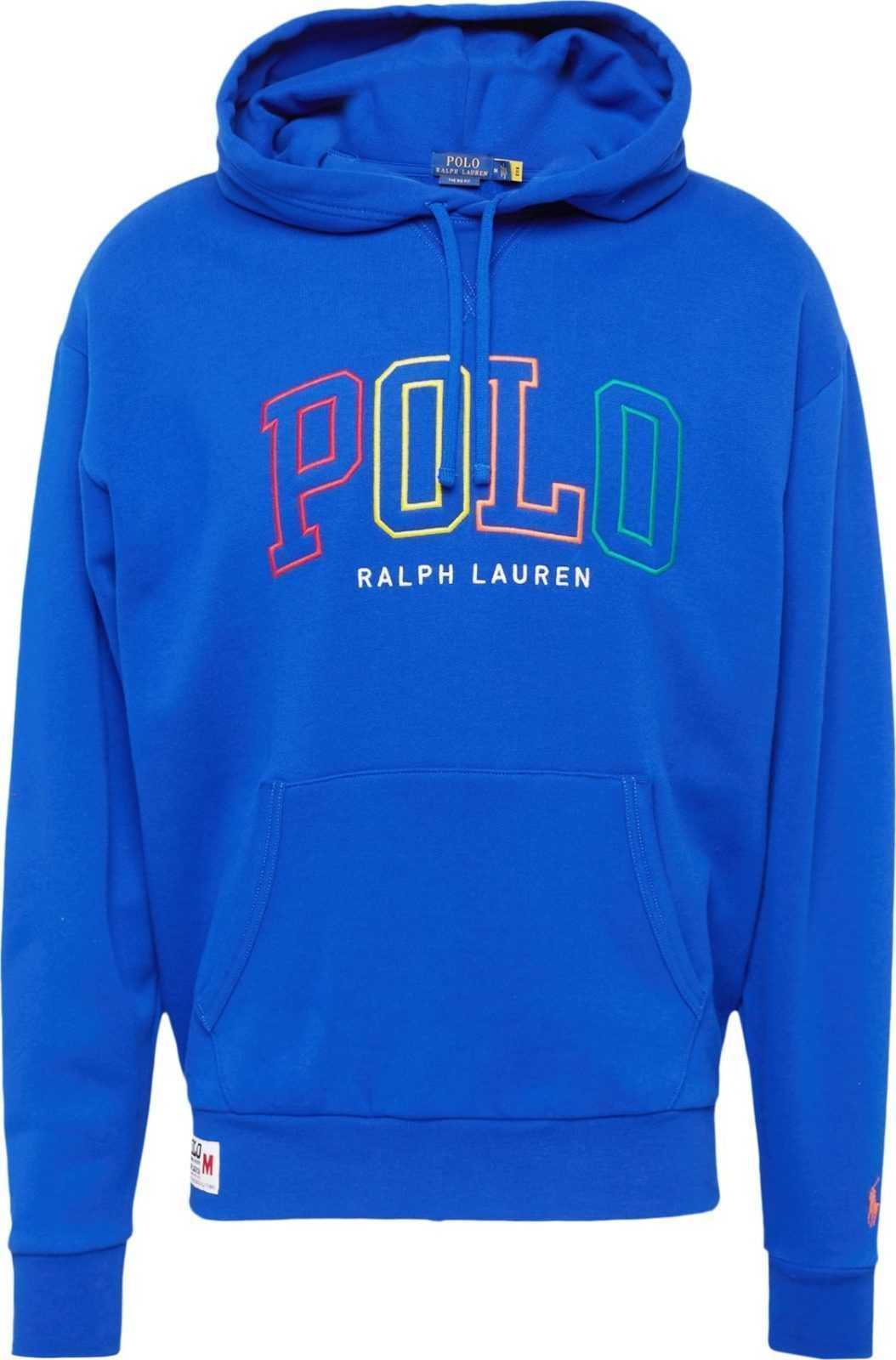 Polo Ralph Lauren Mikina modrá / žlutá / oranžová / červená