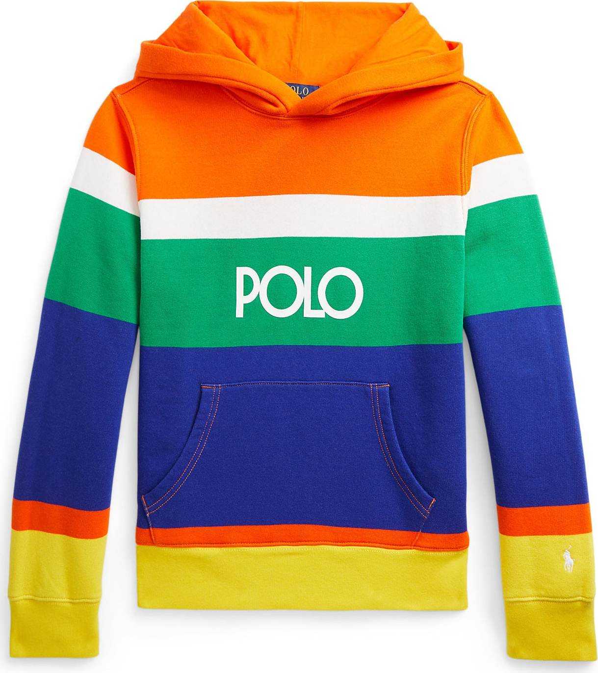 Polo Ralph Lauren Mikina modrá / žlutá / světle zelená / oranžová