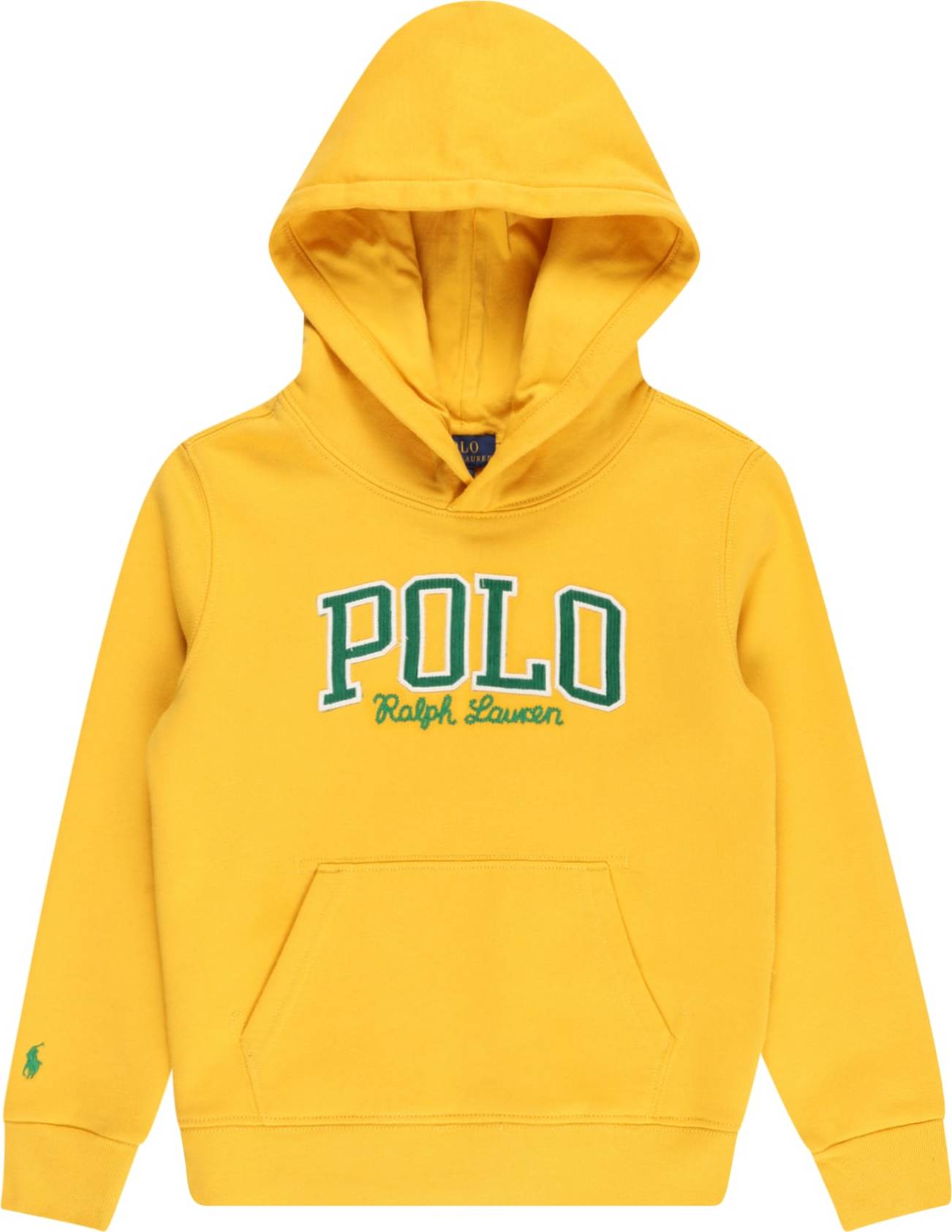 Polo Ralph Lauren Mikina žlutá / trávově zelená / bílá