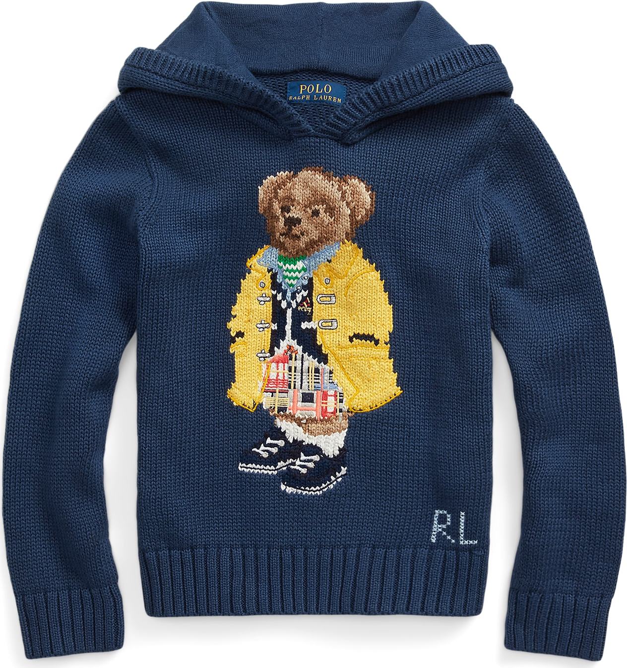 Polo Ralph Lauren Svetr tmavě modrá / hnědá / žlutá / mix barev