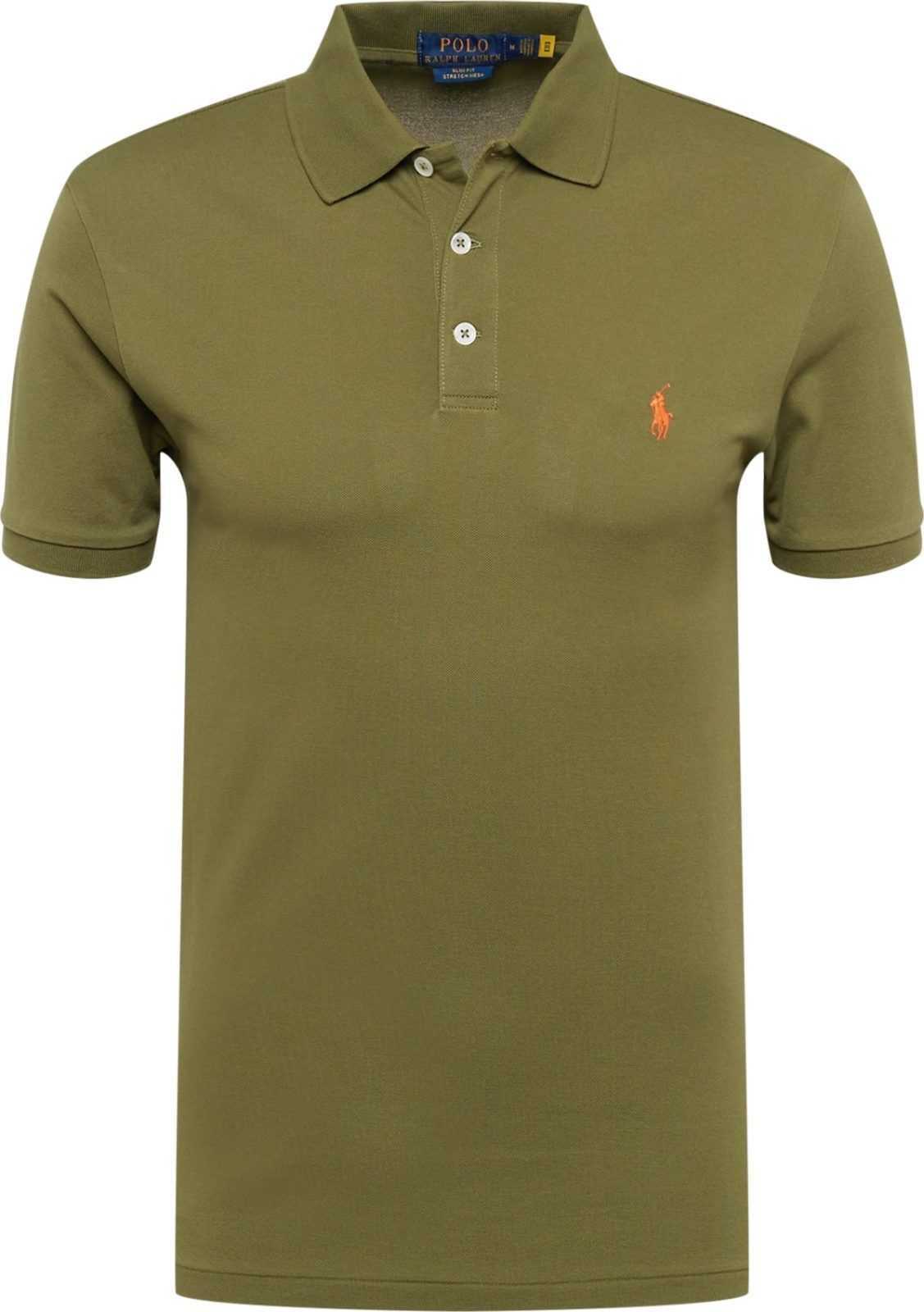 Polo Ralph Lauren Tričko olivová / oranžová