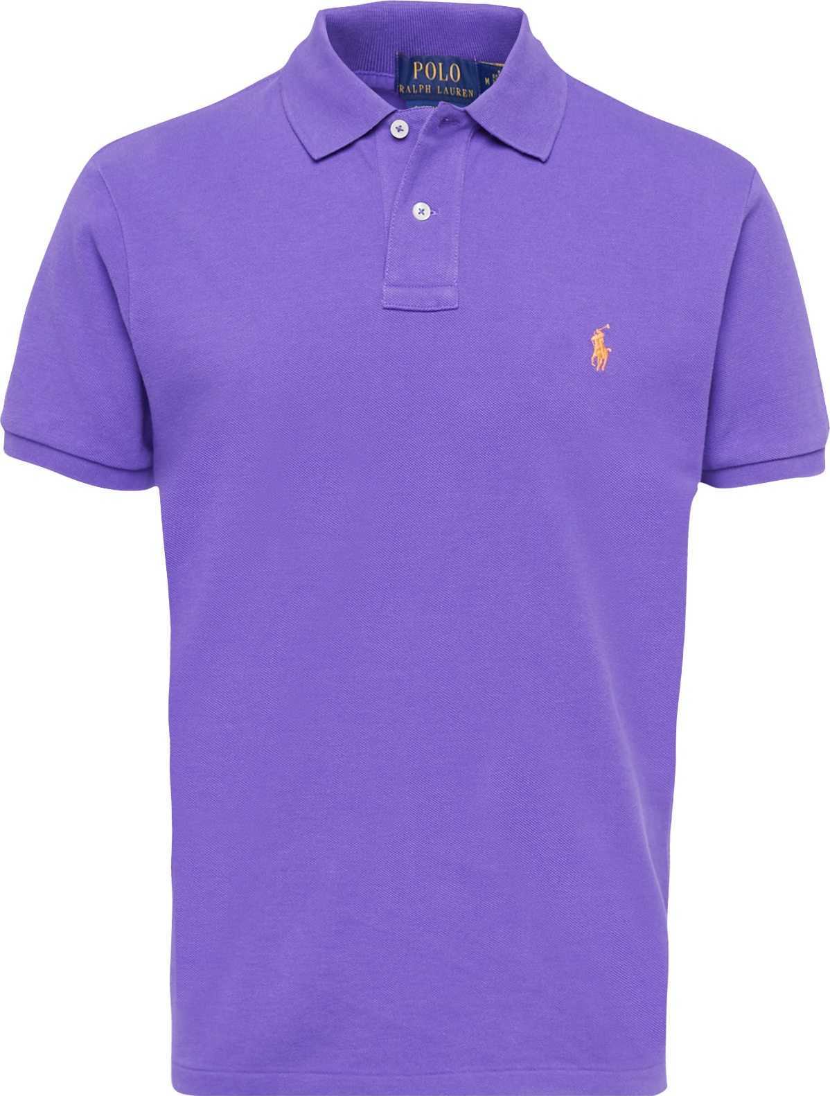 Polo Ralph Lauren Tričko zlatě žlutá / fialová